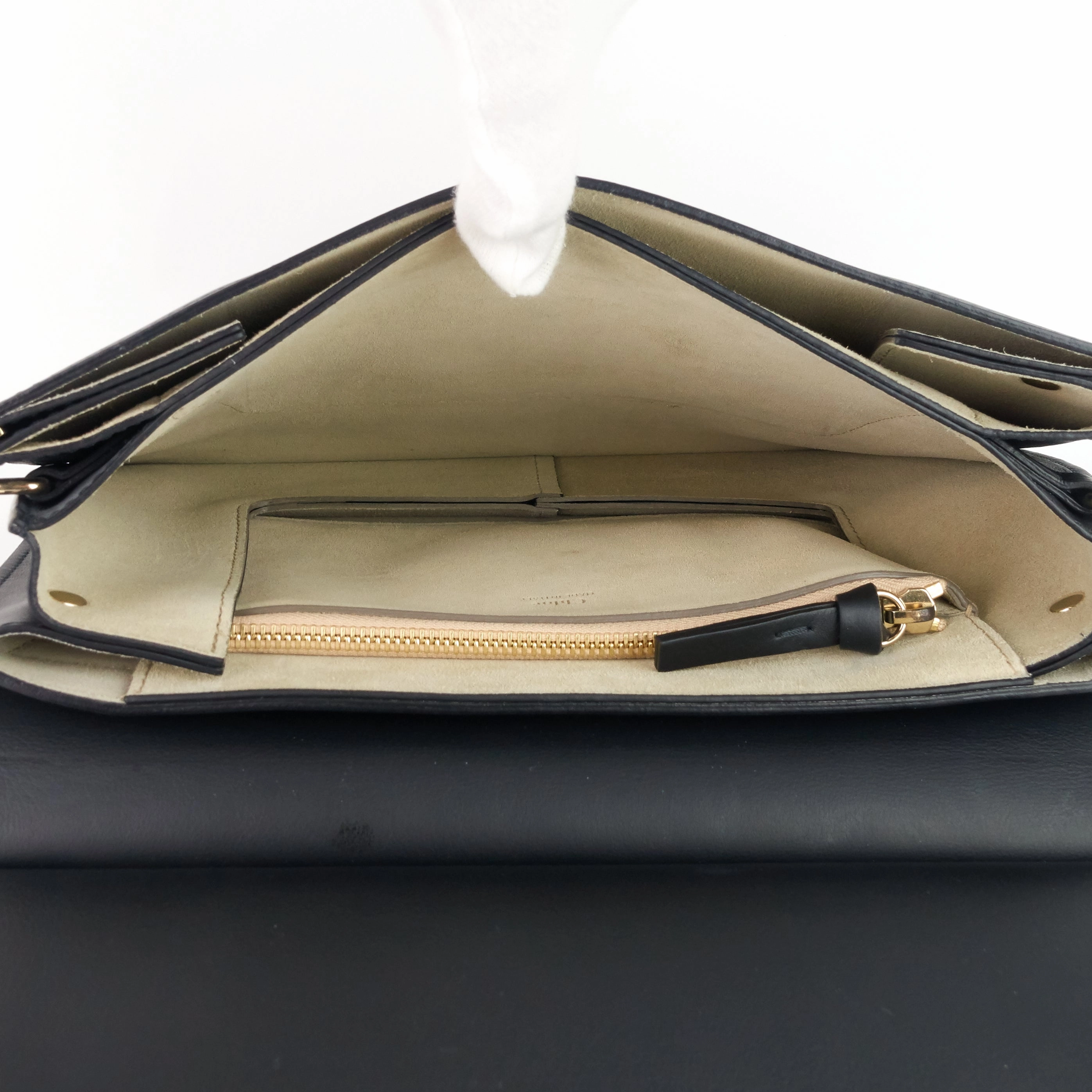Faye Medium Leather and Suede Bag