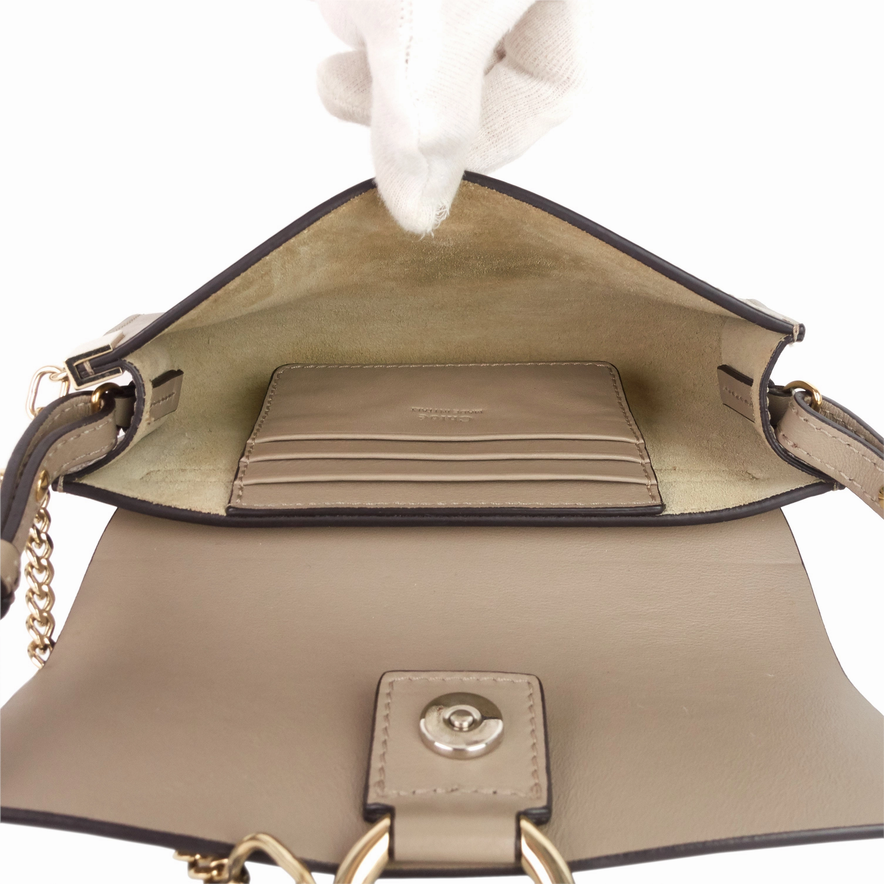 Faye Mini Leather and Suede Bag