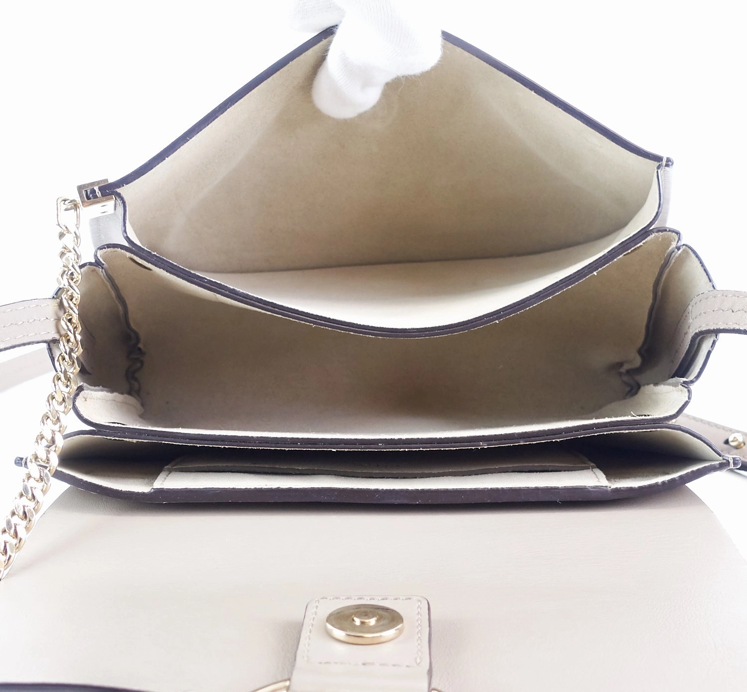Faye Small Leather and Suede Bag