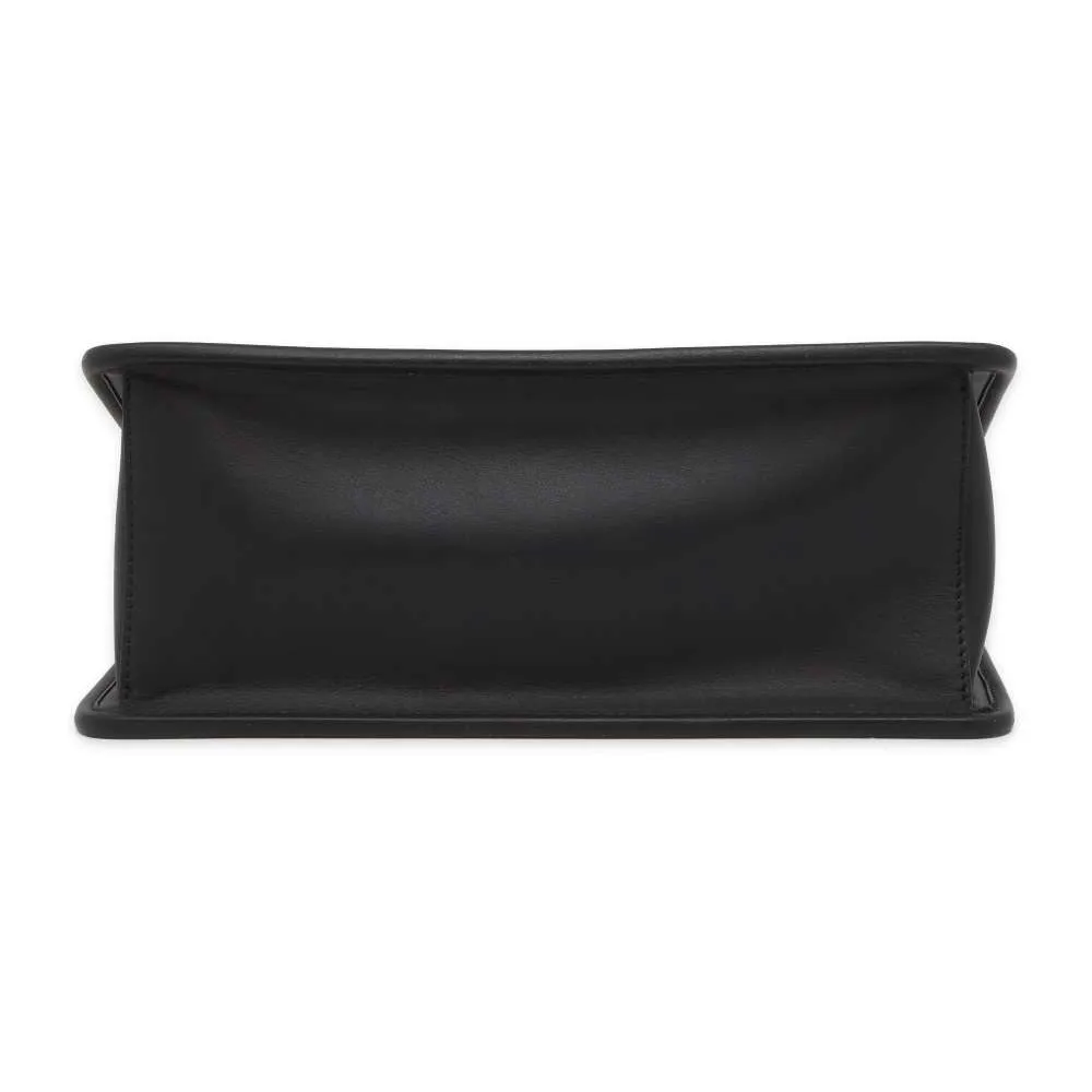 FENDI Canayef 2way Shoulder Bag Black 8BT284 Leather