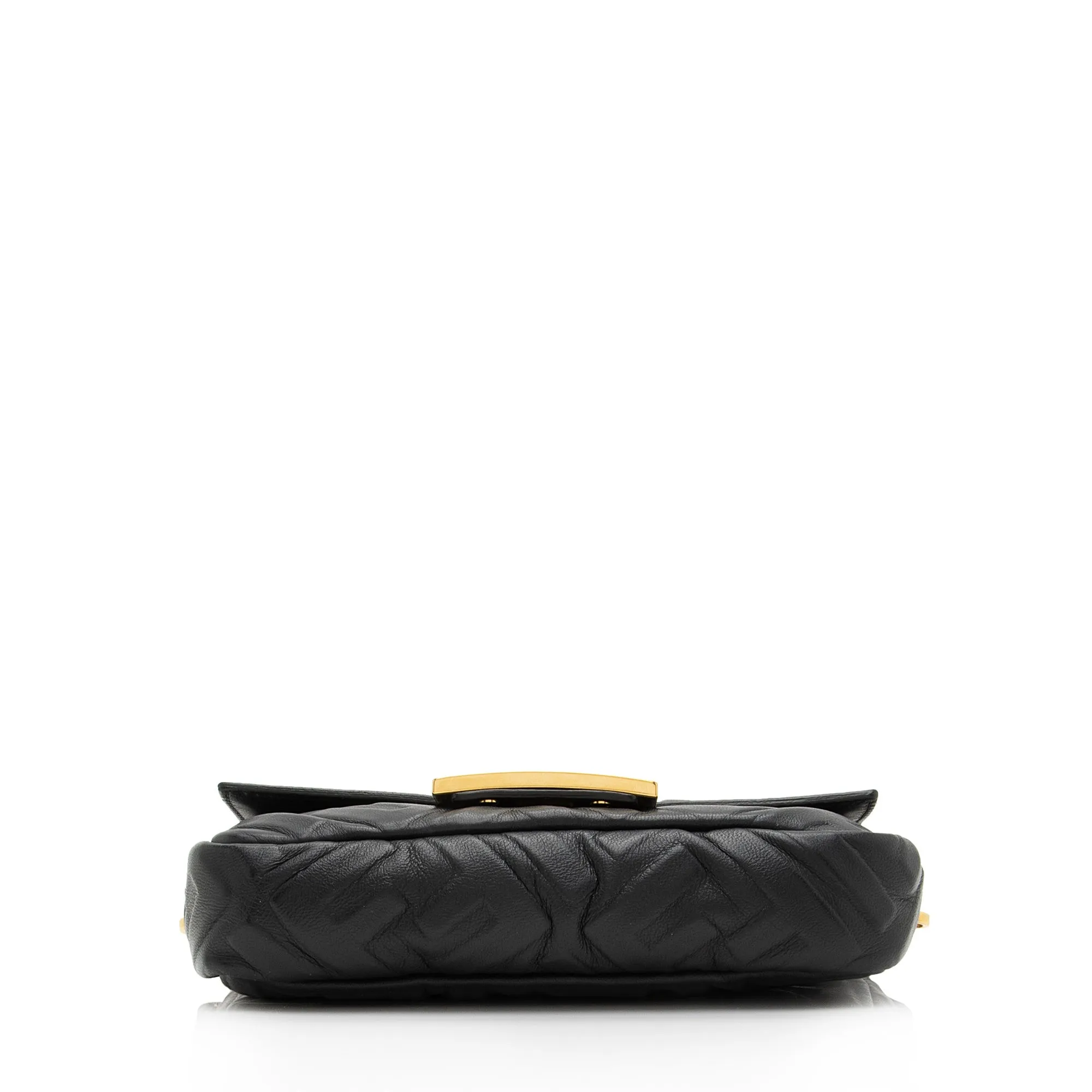 Fendi FF Embossed 1974 Mini Baguette Shoulder Bag
