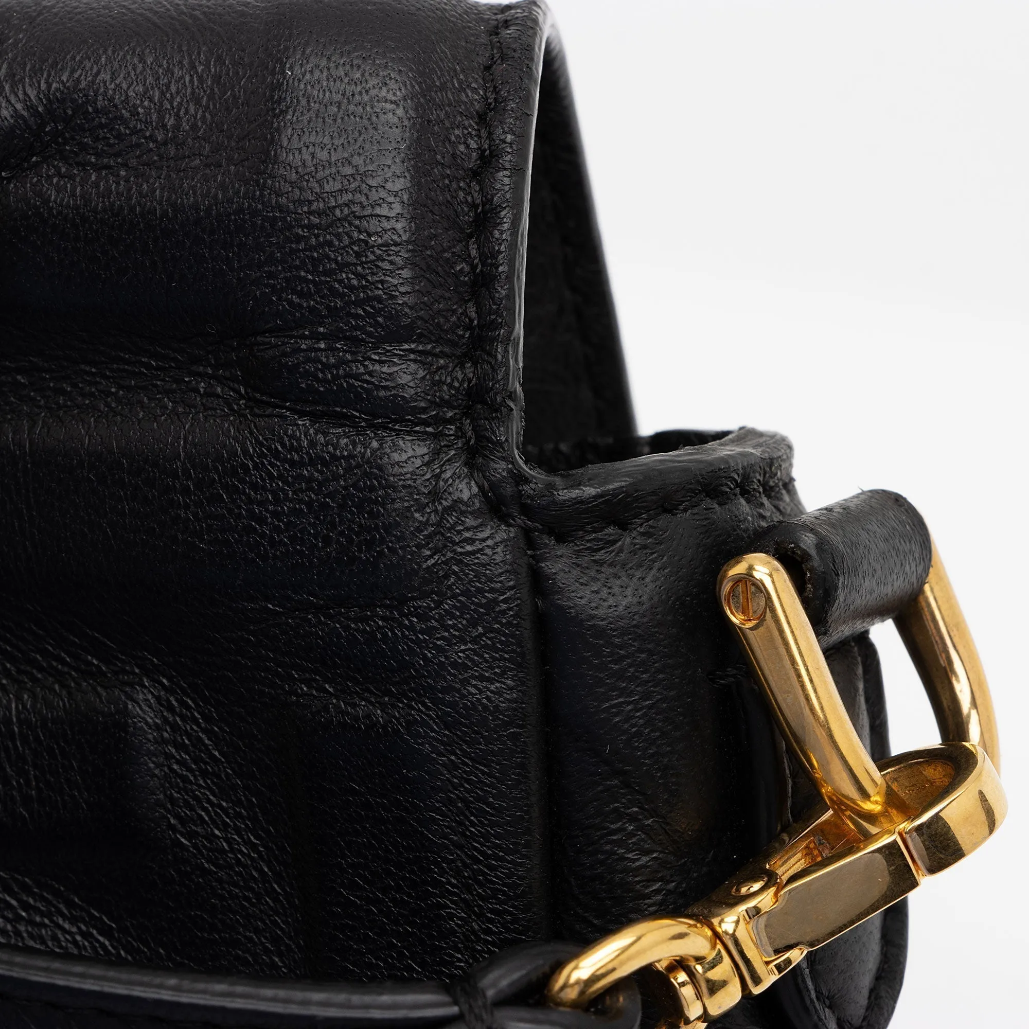 Fendi FF Embossed 1974 Mini Baguette Shoulder Bag