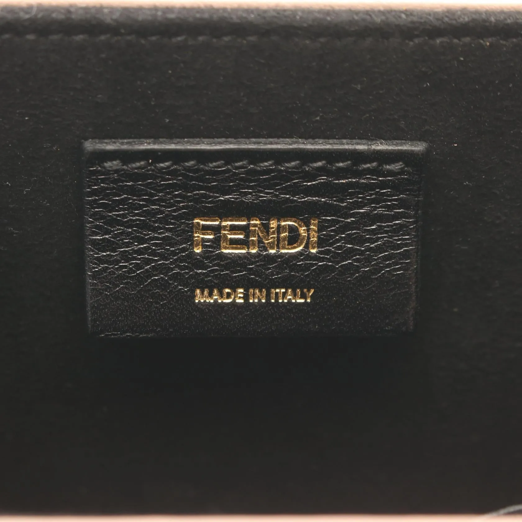 Fendi Leather Box Shoulder Bag Pink