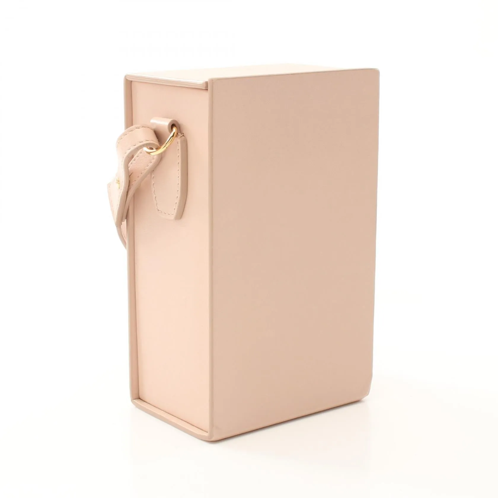 Fendi Leather Box Shoulder Bag Pink