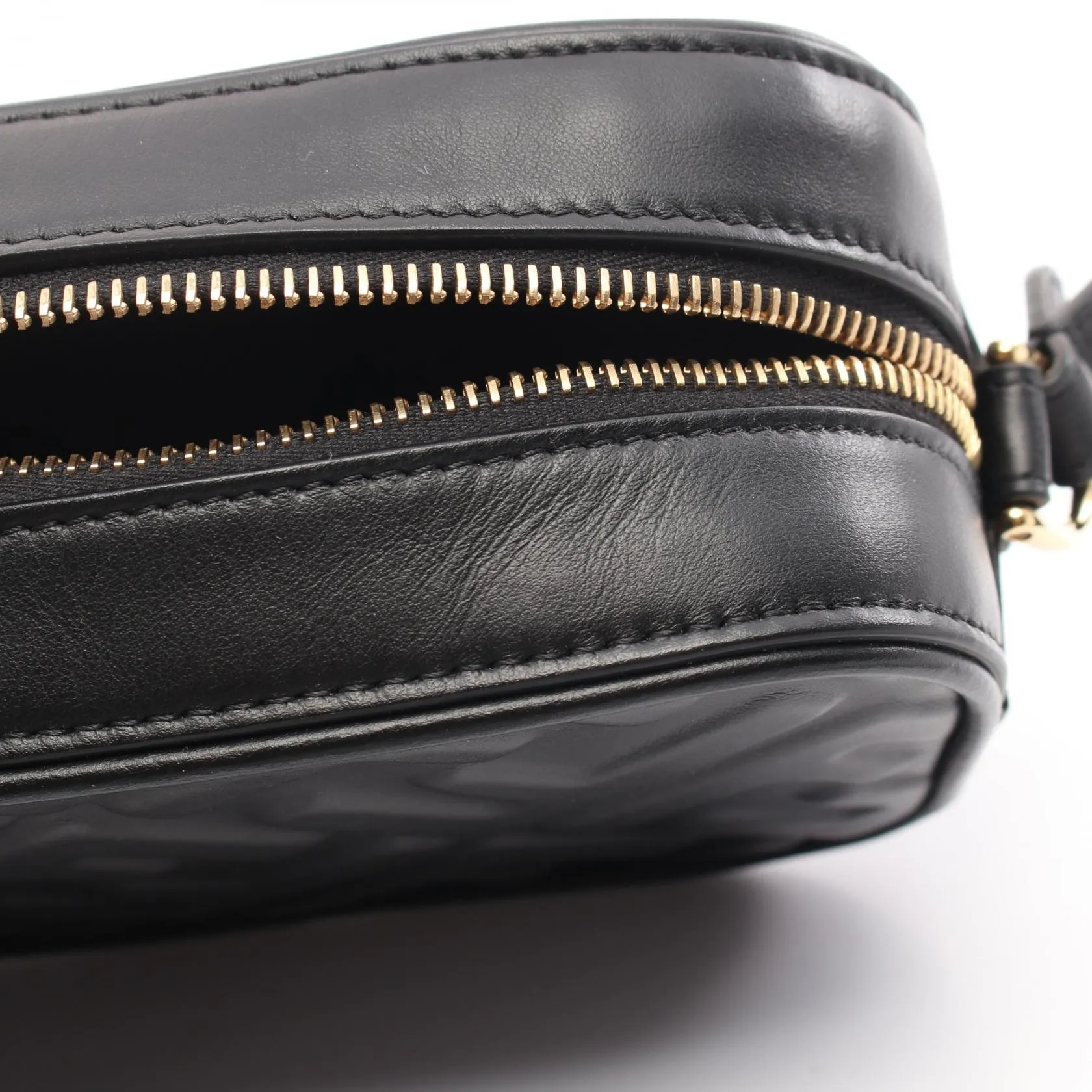 Fendi Leather Mini FF Logo Camera Shoulder Bag