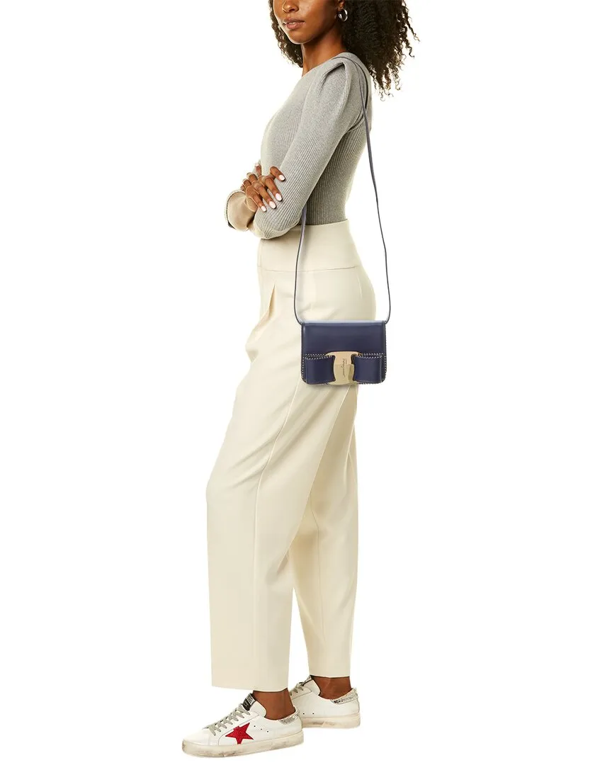 Ferragamo Vara Bow Leather Crossbody