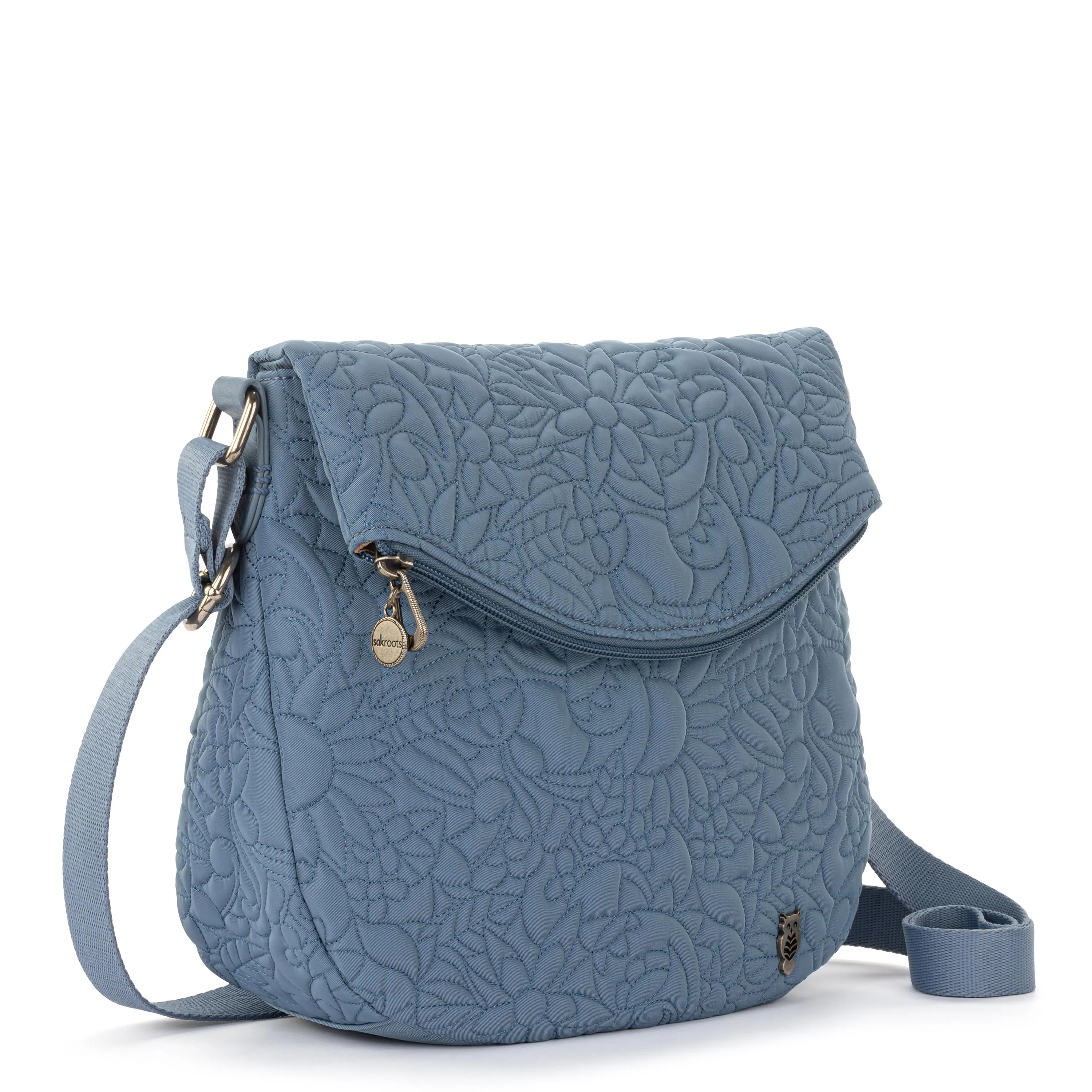 Foldover Crossbody - EcoTwill - Maritime Spirit Desert Quilted