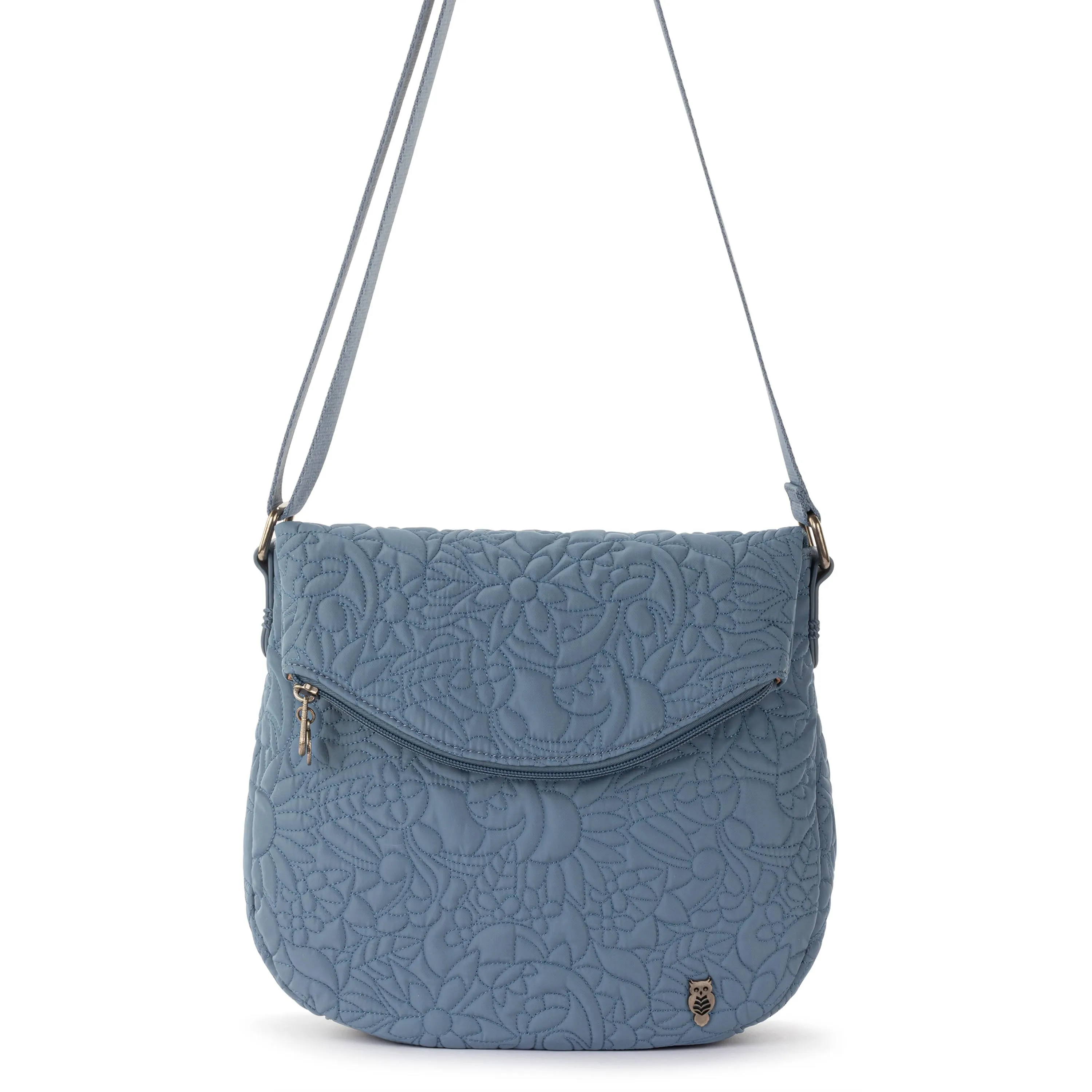 Foldover Crossbody - EcoTwill - Maritime Spirit Desert Quilted