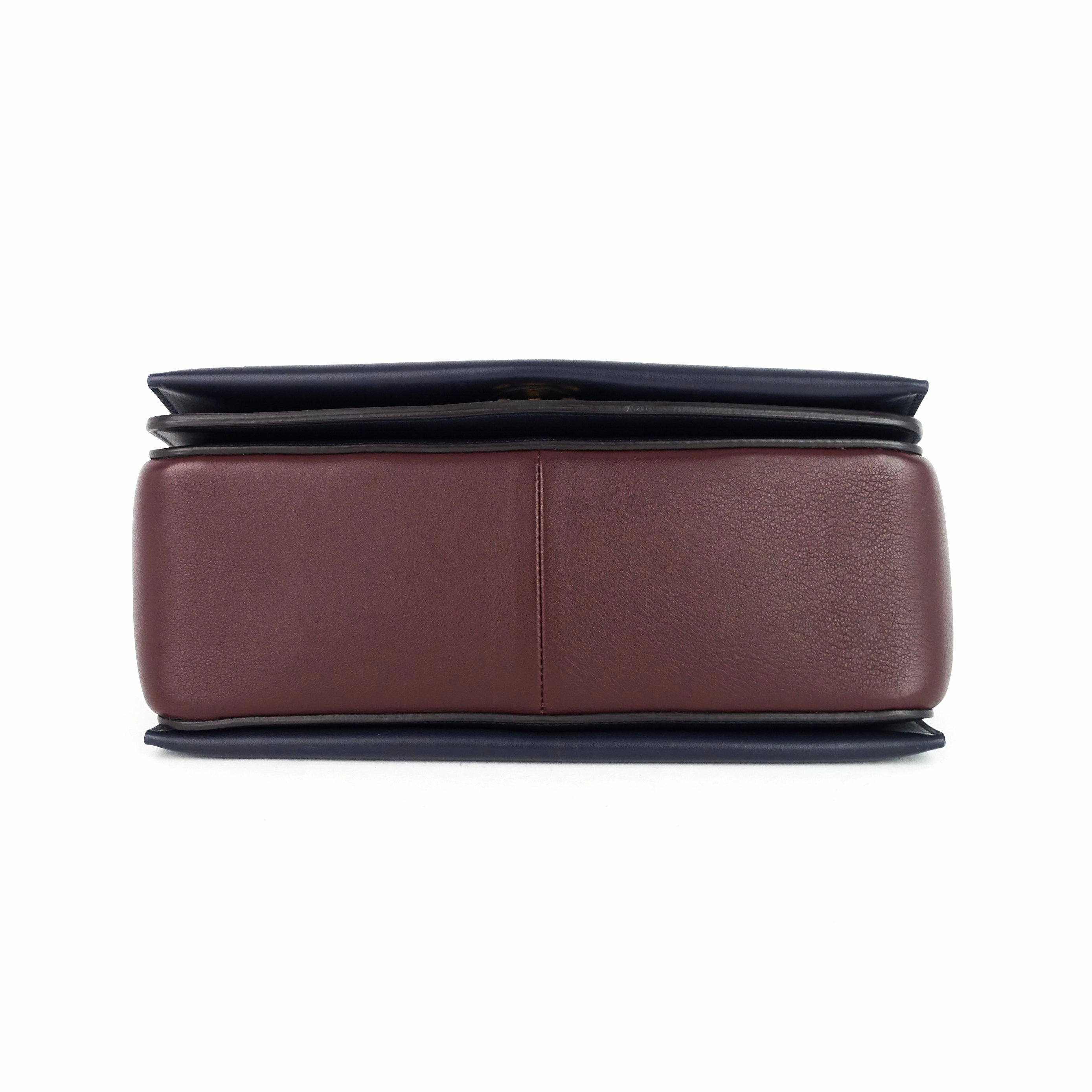 Frame Two-Tone Calfskin Shoulder Bag