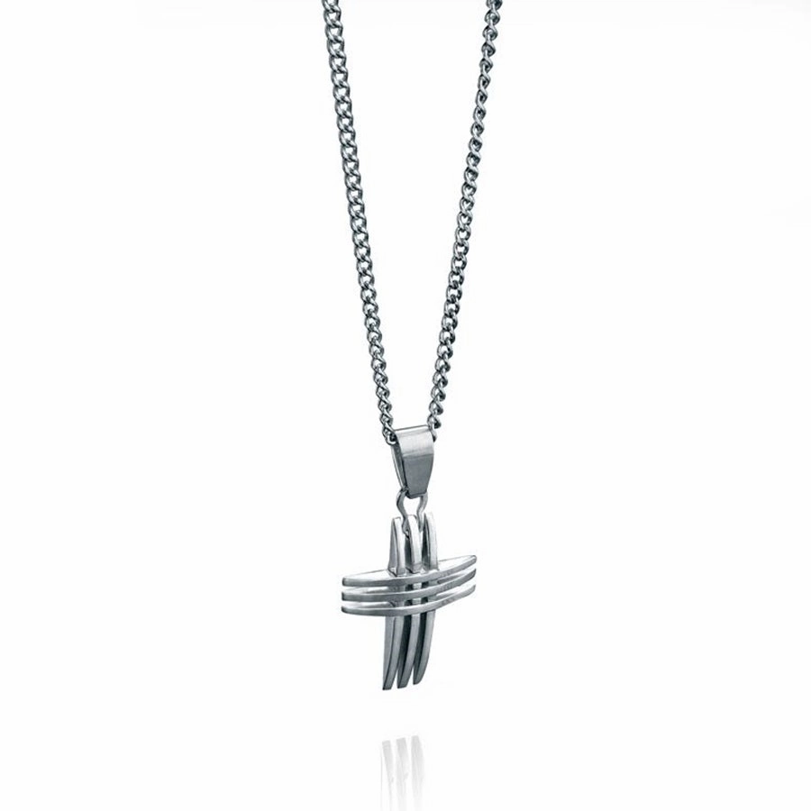 Fred Bennett Stainless Steel Cross & Chain P2563