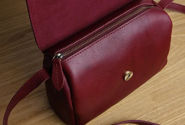 Genuine Leather Cute Crossbody Bag Shoulder Bag Women Girl Fashion Leather Purse
