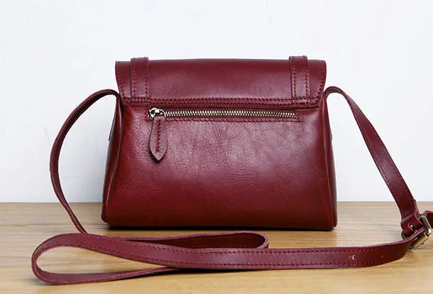 Genuine Leather Cute Crossbody Bag Shoulder Bag Women Girl Fashion Leather Purse