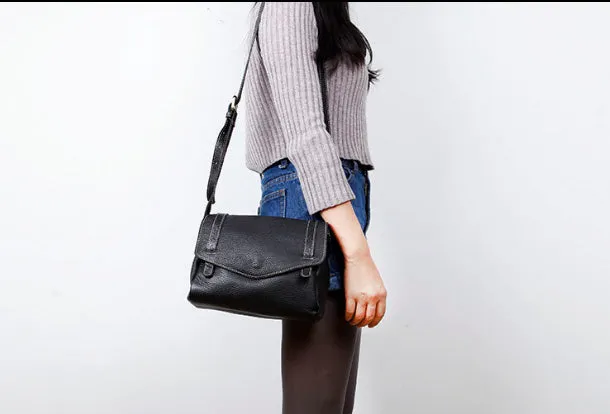 Genuine Leather Cute Crossbody Bag Shoulder Bag Women Girl Fashion Leather Purse