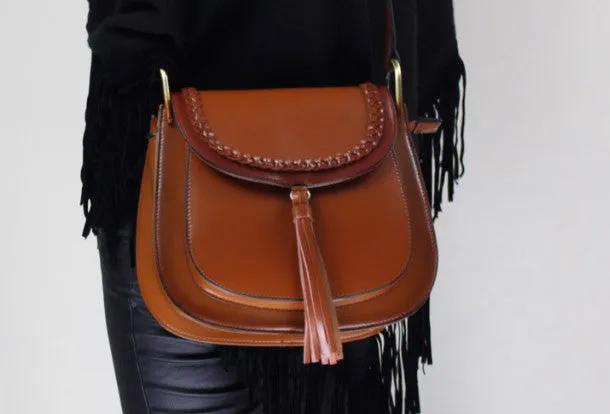 Genuine Leather handbag shoulder bag black red for women leather crossbody bag