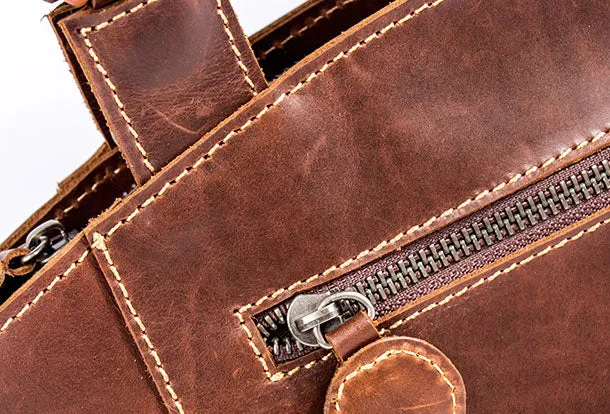 Genuine Leather Handbag Wooden Handmade Bag Shoulder Bag Purse For Women
