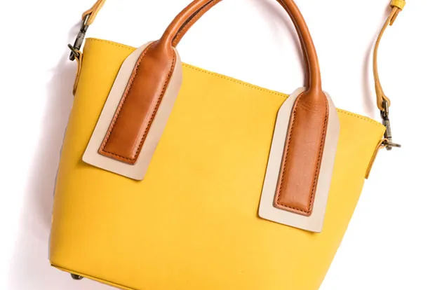 Genuine Leather Handmade Handbag Shoulder Bag Purse For Women Leather Shopper Bag