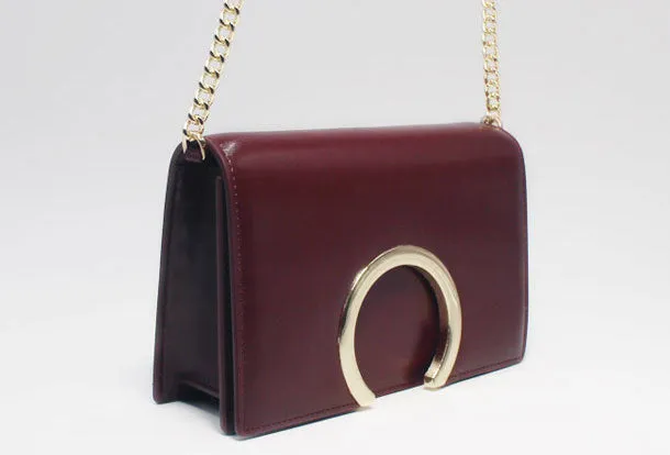 Genuine Leather shoulder bag cute red for women leather crossbody bag
