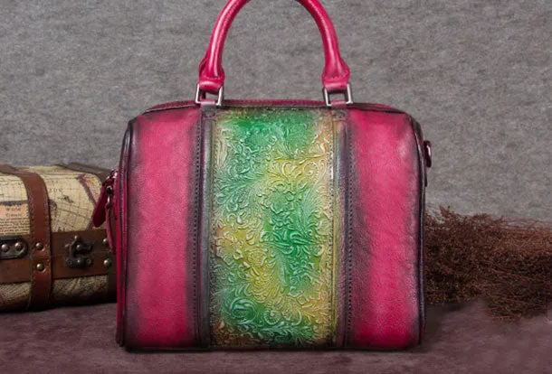 Genuine Leather Vintage Handbag Bag Shoulder Bag Crossbody Bag Purse Clutch For Women