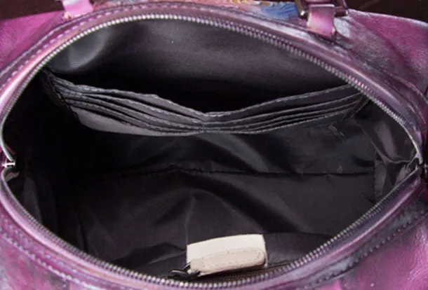 Genuine Leather Vintage Handbag Bag Shoulder Bag Crossbody Bag Purse Clutch For Women