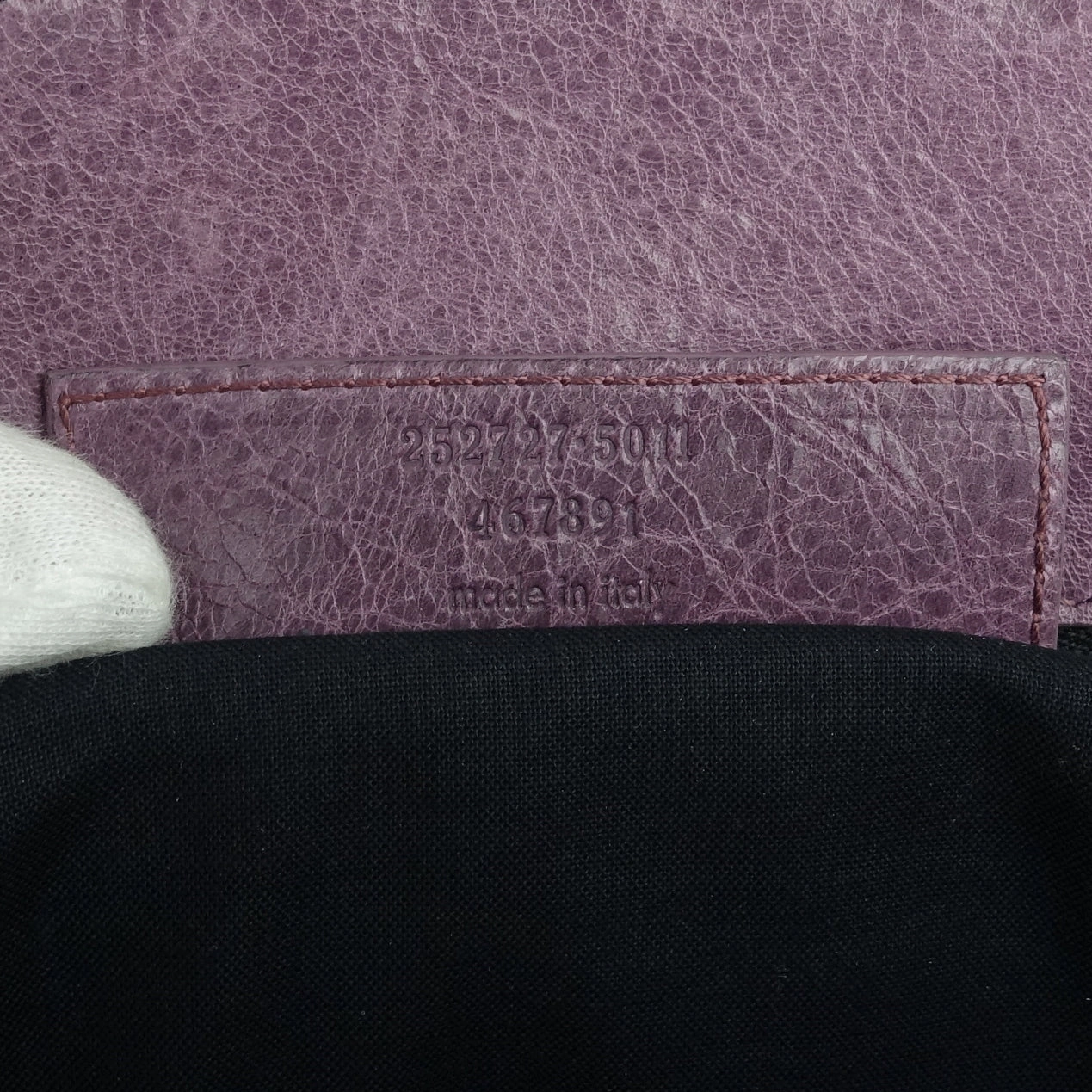 Giant Stitch Agneau Leather Bag