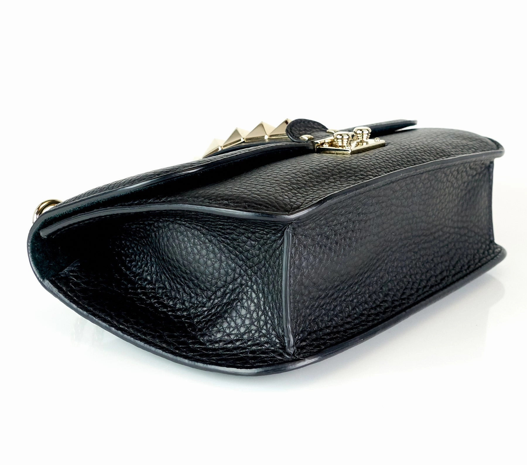 Glam Lock Calf Leather Medium Bag