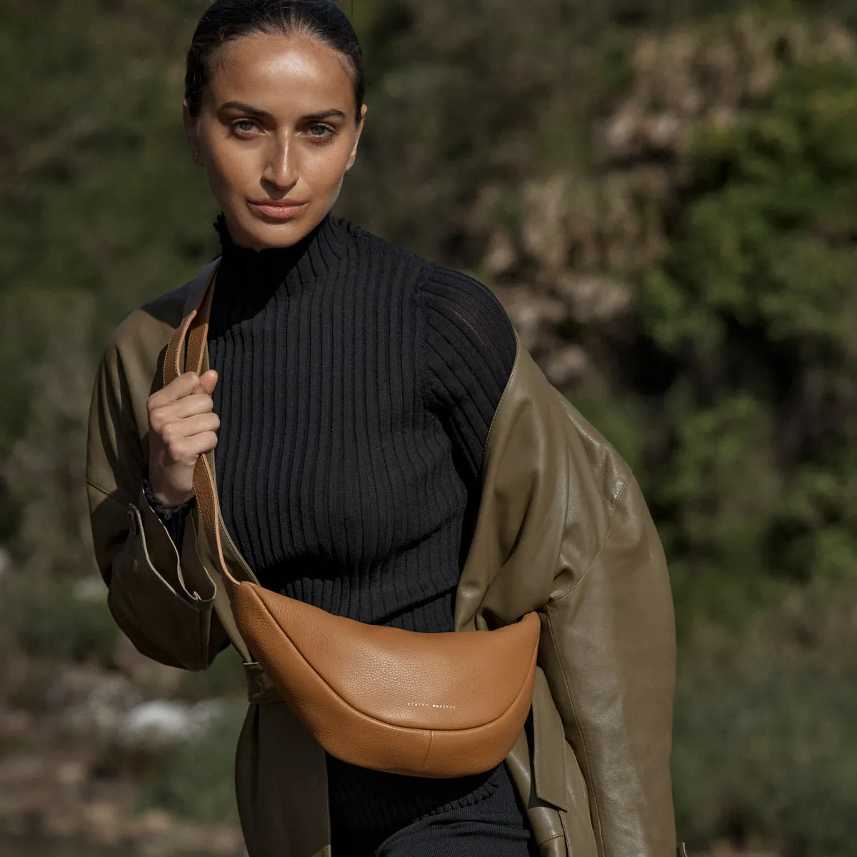 Glued To You Bag - Tan