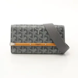 Goyard Monte Carlo PM Shoulder Bag PVC Canvas Leather