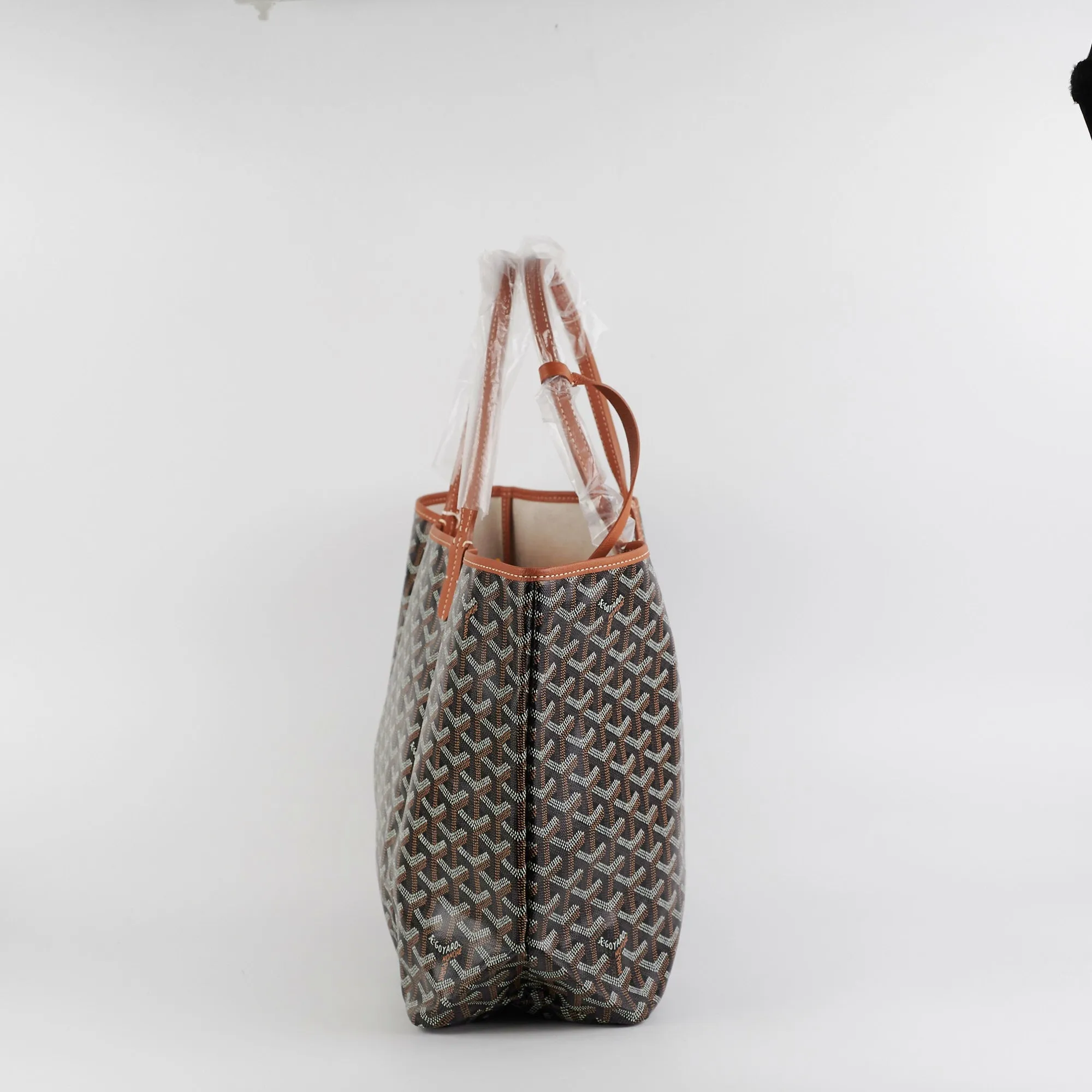 Goyard St Louis PM Black and Tan Shoulder Bag