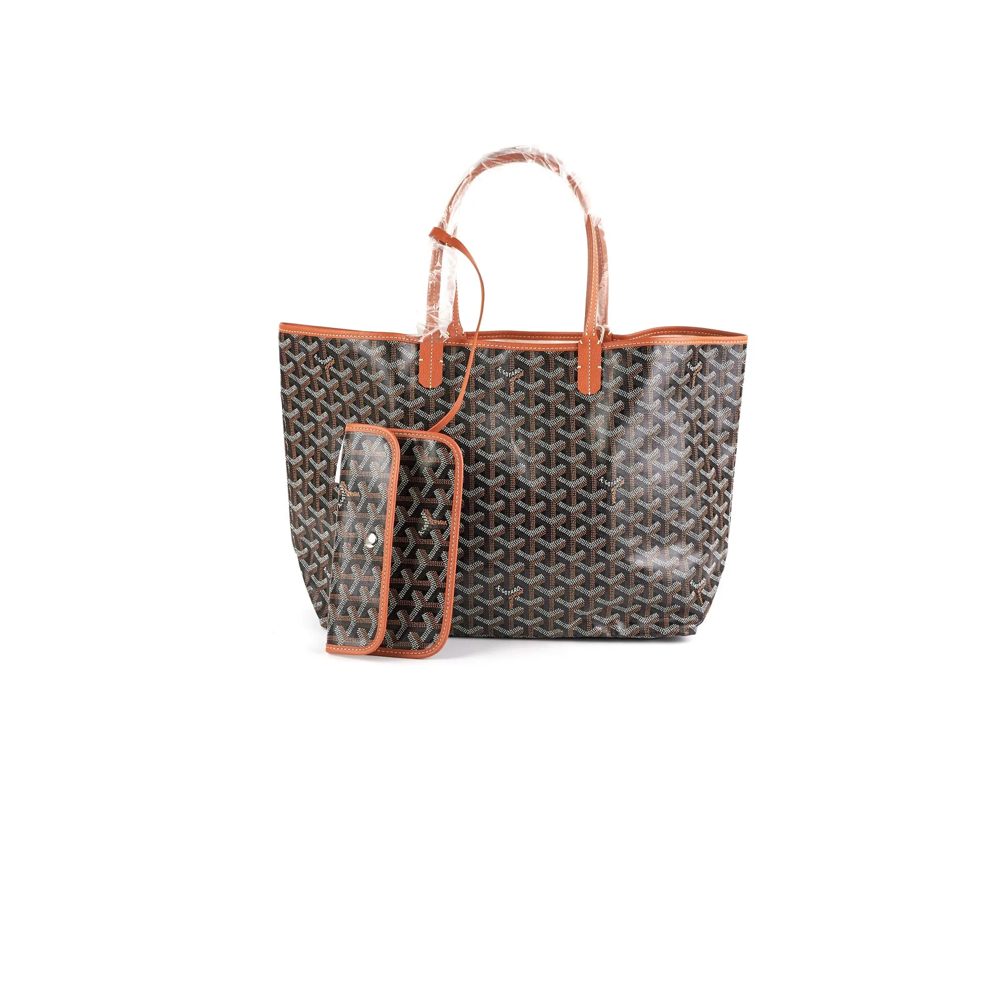 Goyard St Louis PM Black and Tan Shoulder Bag