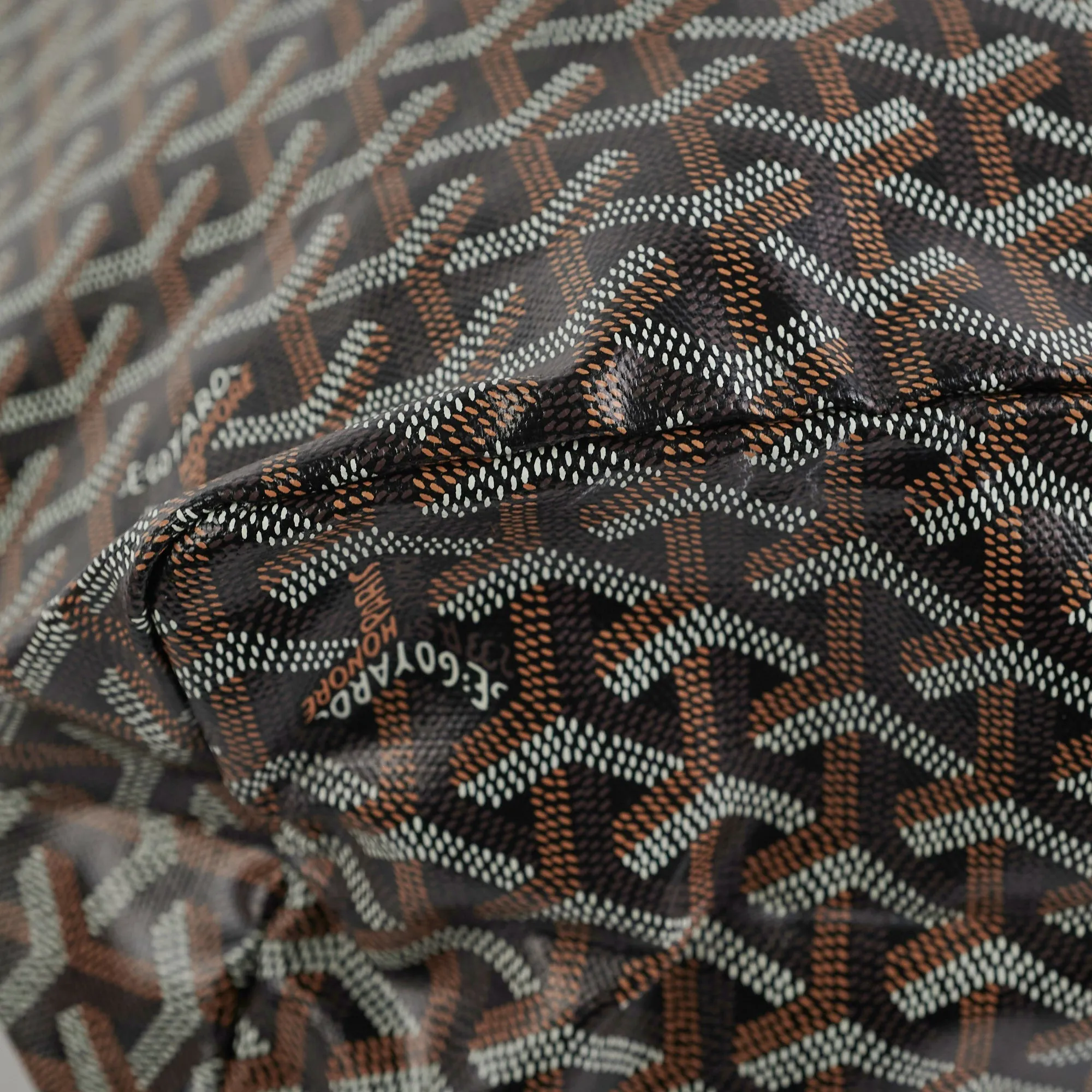 Goyard St Louis PM Black and Tan Shoulder Bag