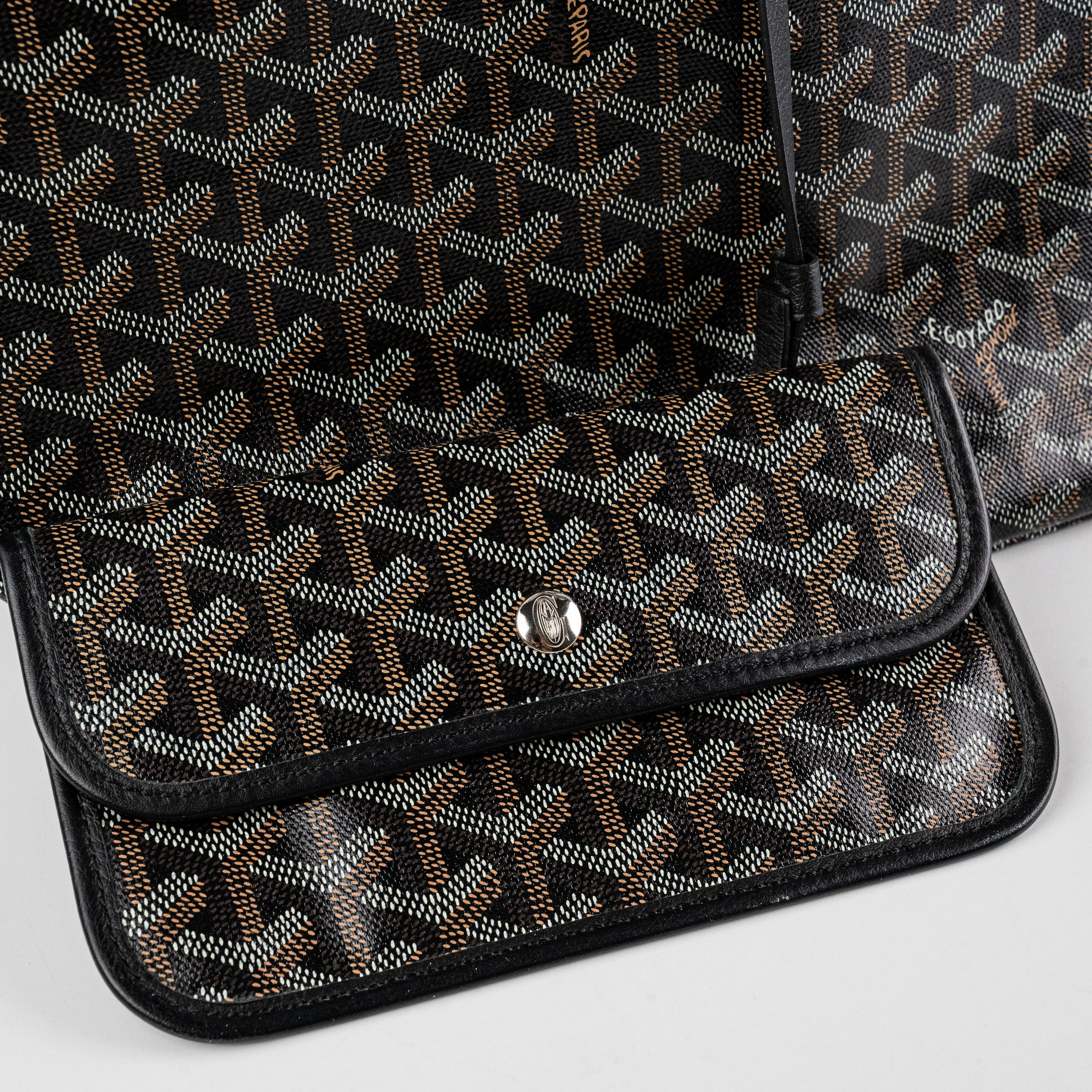 Goyard St Louis PM Black Shoulder Tote