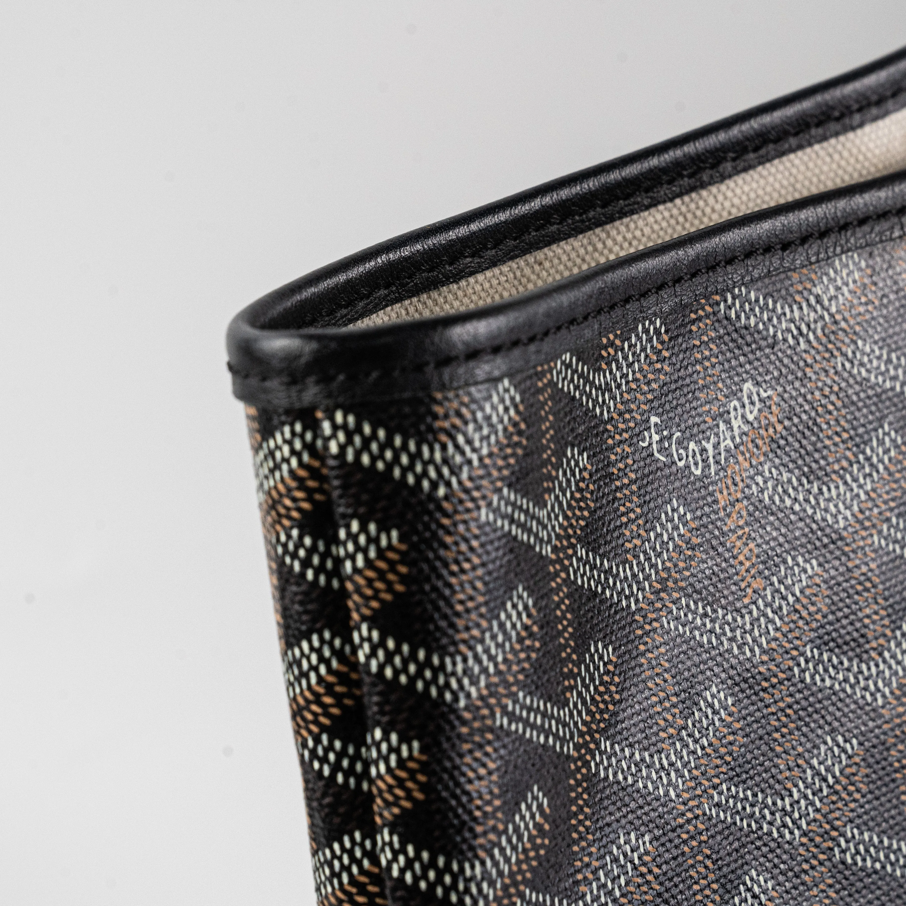 Goyard St Louis PM Black Shoulder Tote