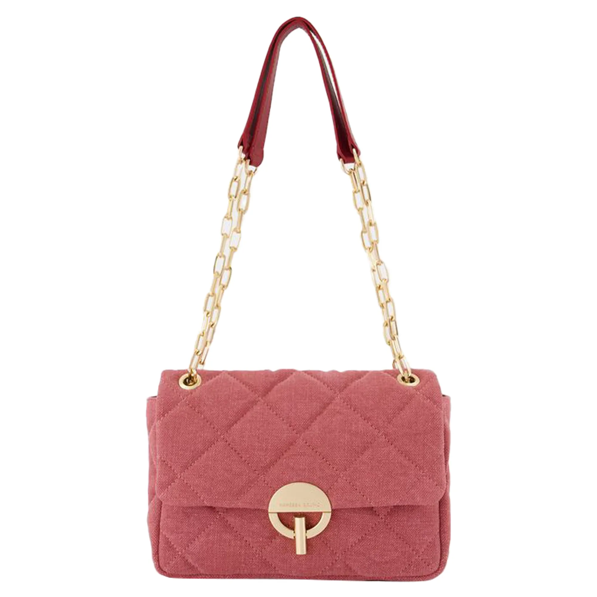Grand Moon Bag - Vanessa Bruno - Linen - Pink