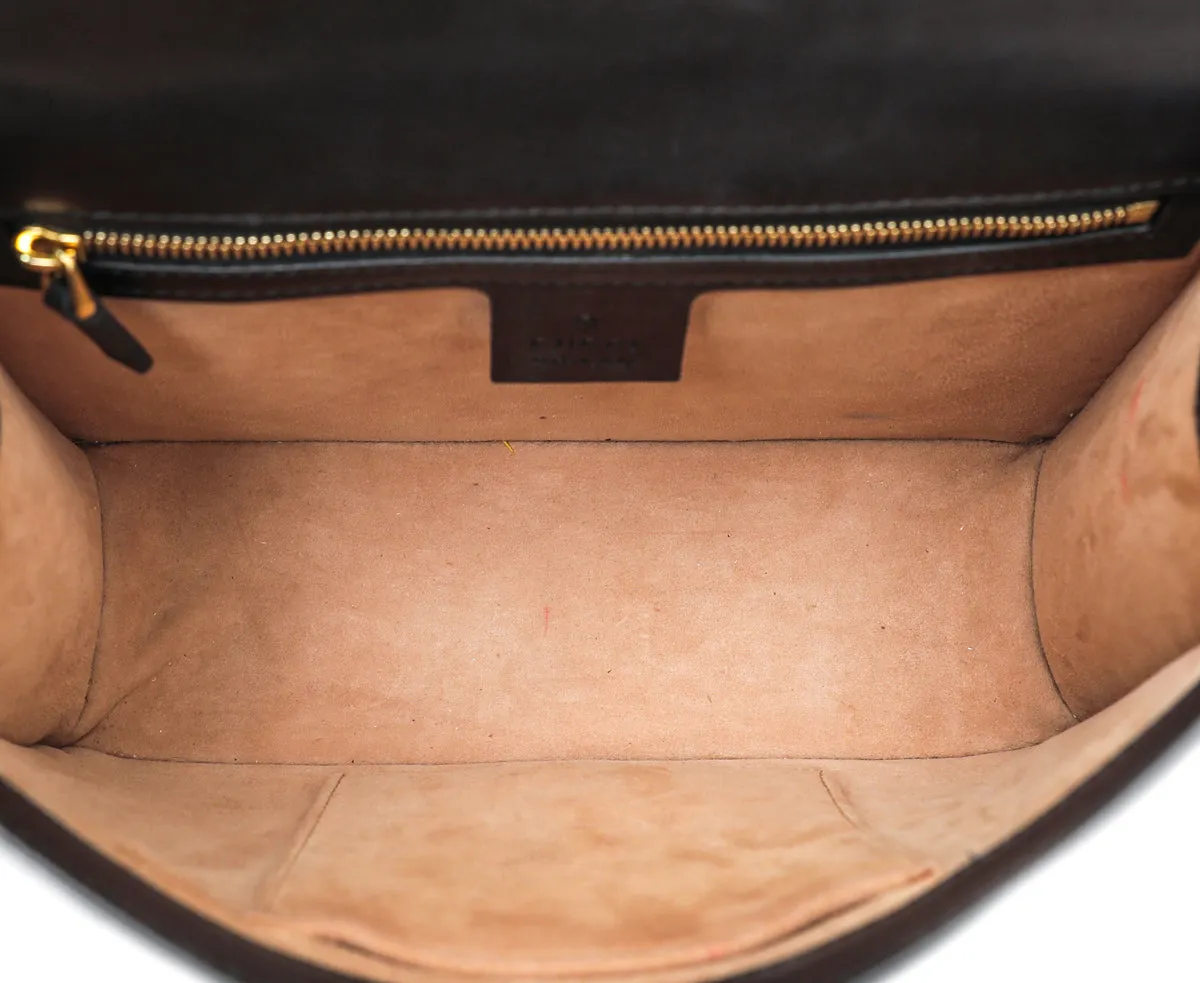 Gucci Black Sylvie Shoulder Bag Small