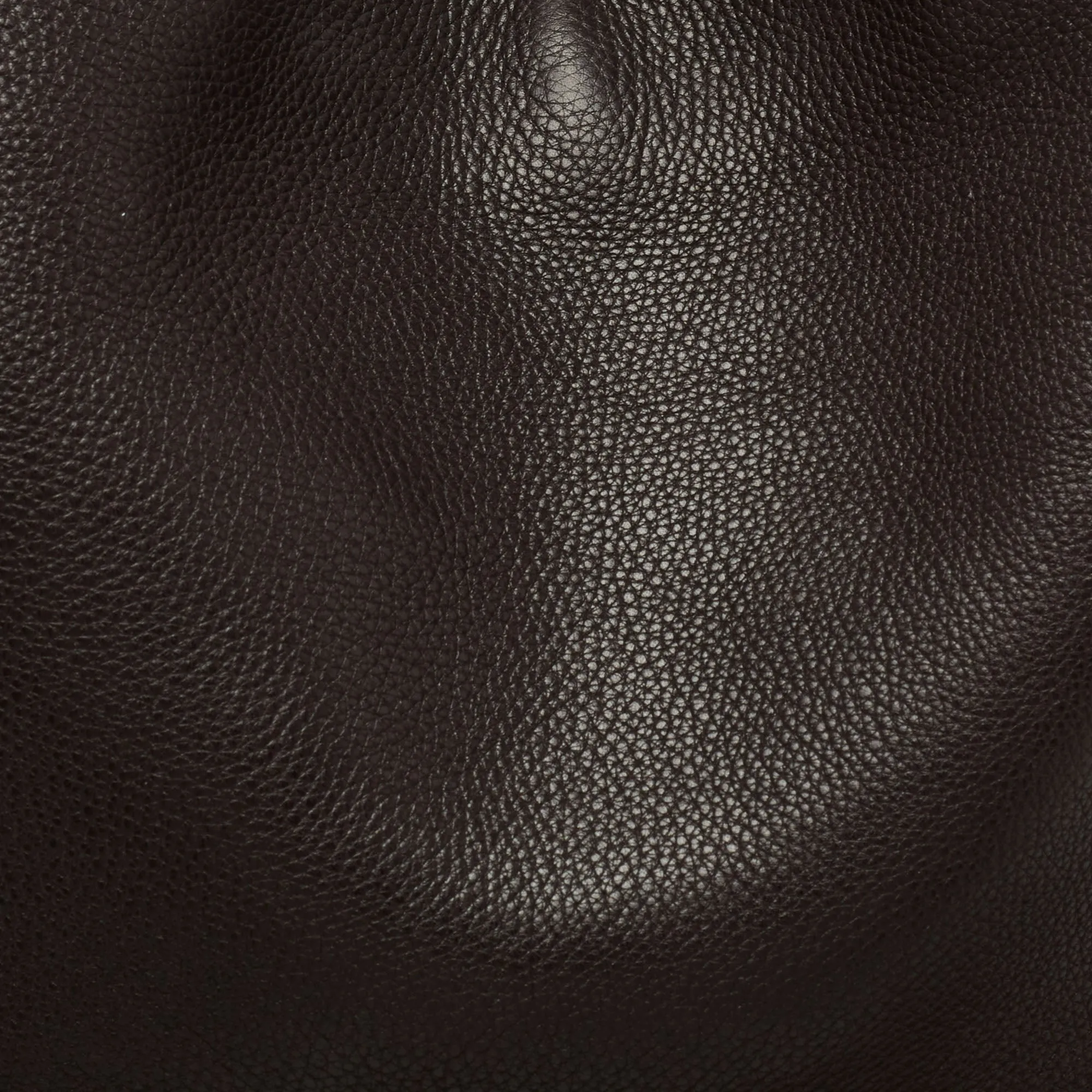 Gucci Dark Brown Leather Web Shoulder Bag