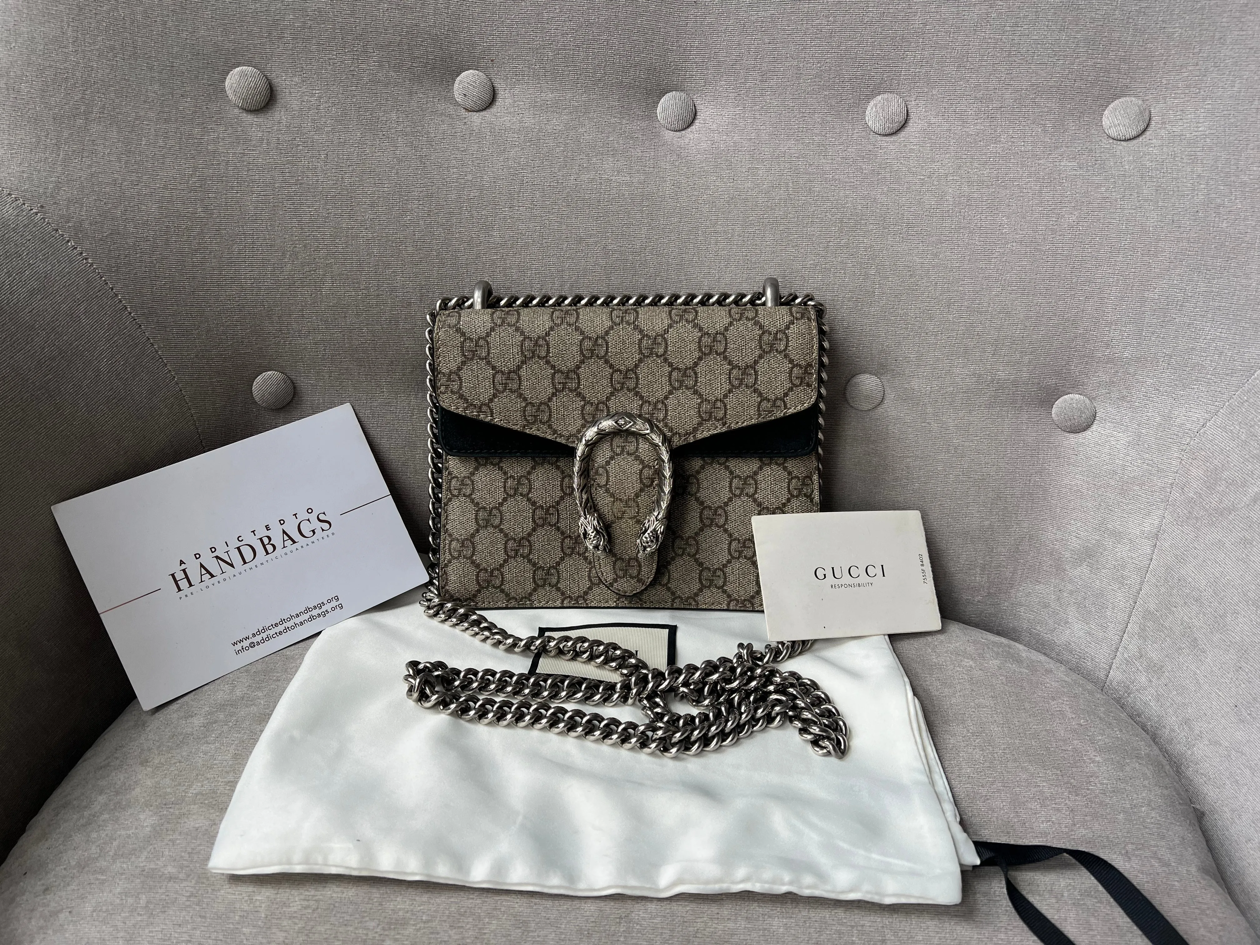 Gucci Dionysus GG Supreme Mini Shoulder Bag (RRP ??1,700)