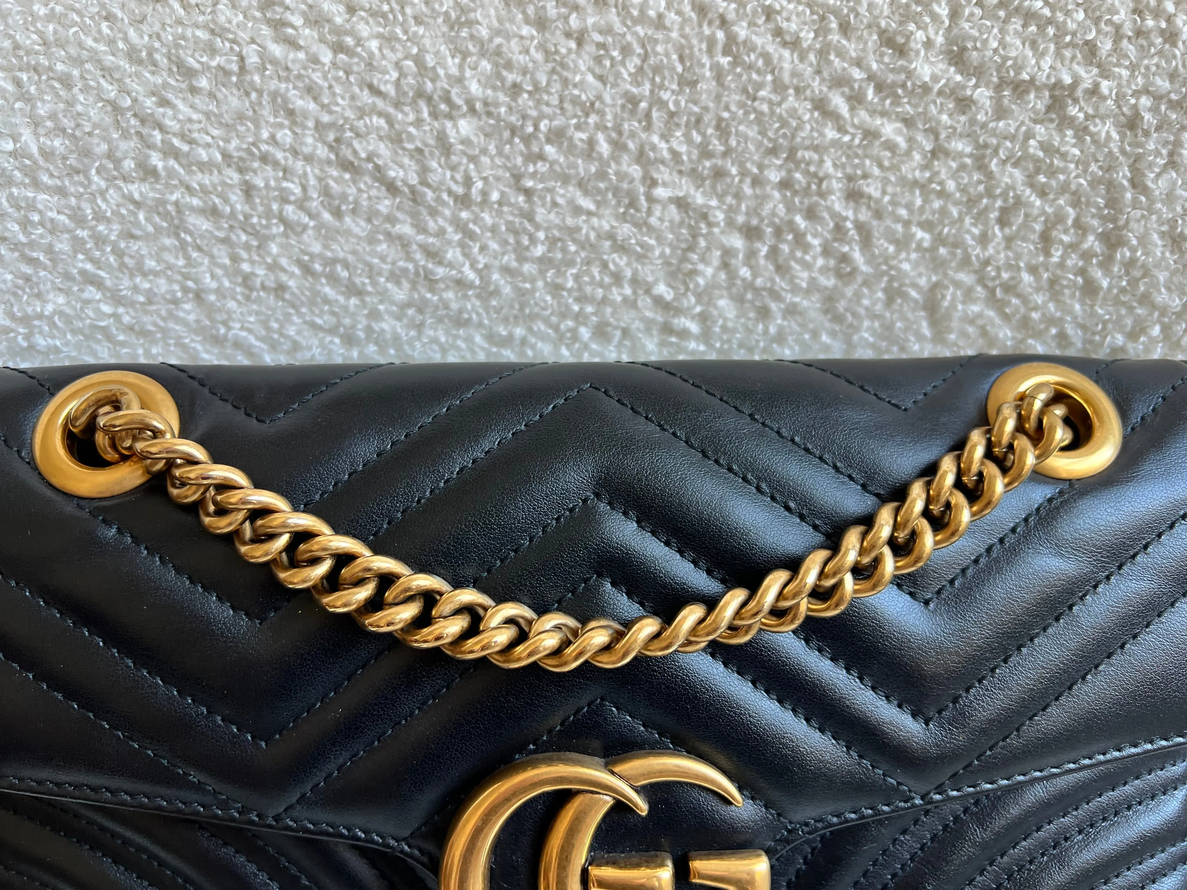 Gucci GG Black Marmont Small Shoulder Bag (RRP ??1890)