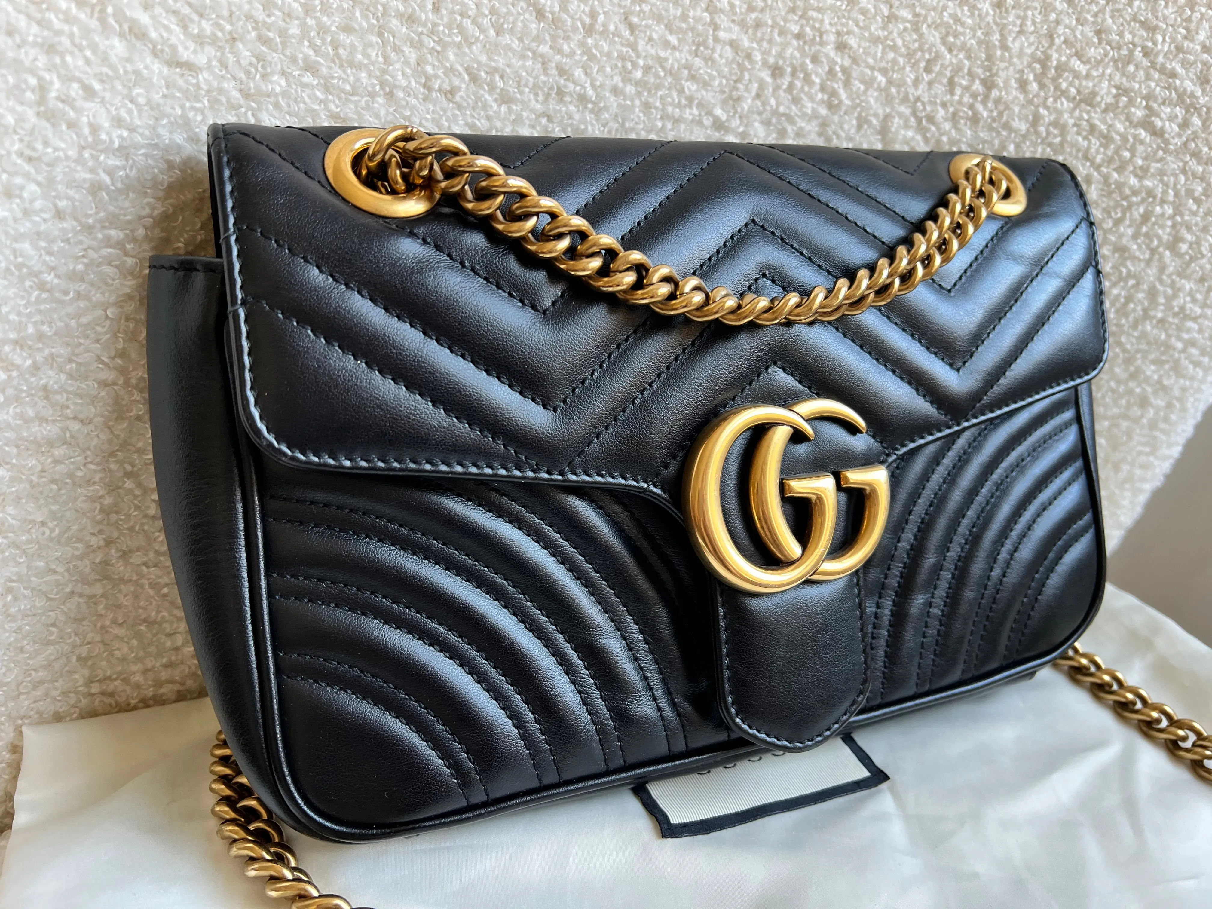 Gucci GG Black Marmont Small Shoulder Bag (RRP ??1890)