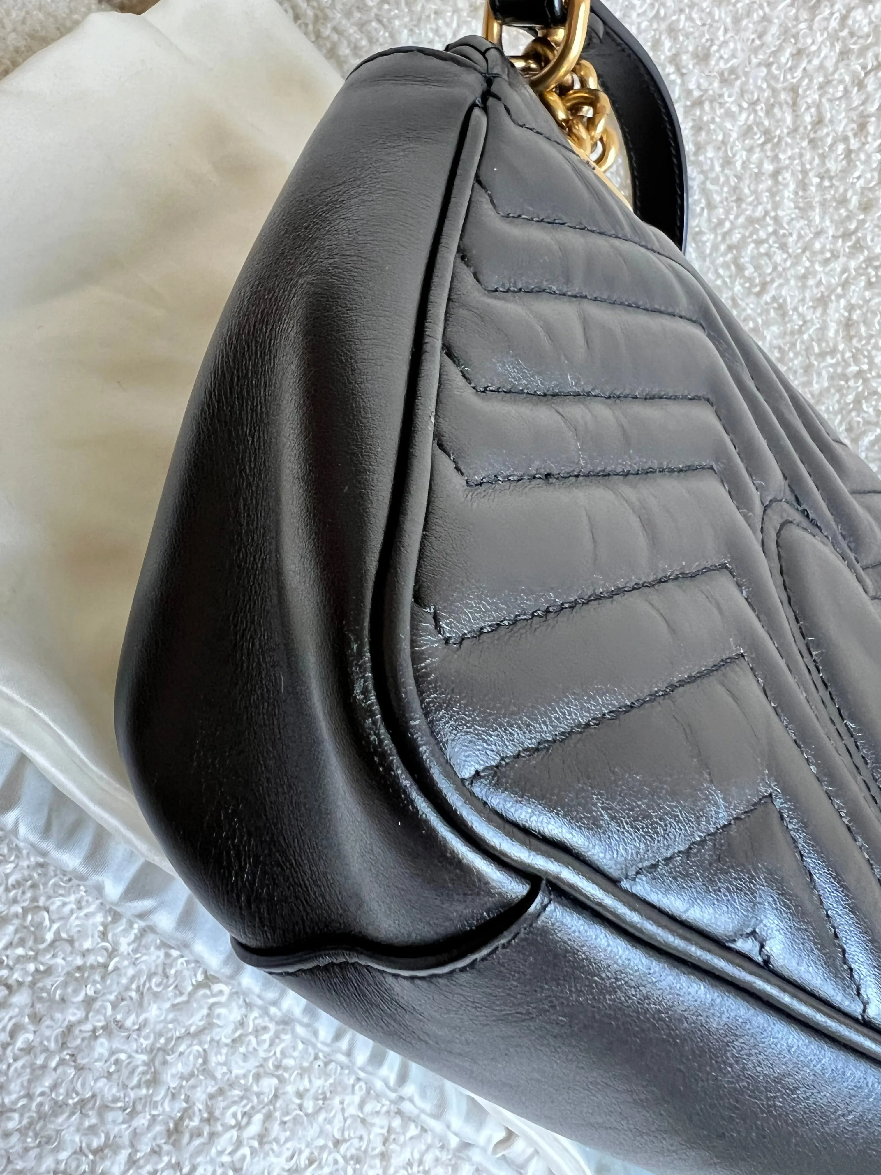 Gucci GG Black Marmont Small Shoulder Bag (RRP ??1890)