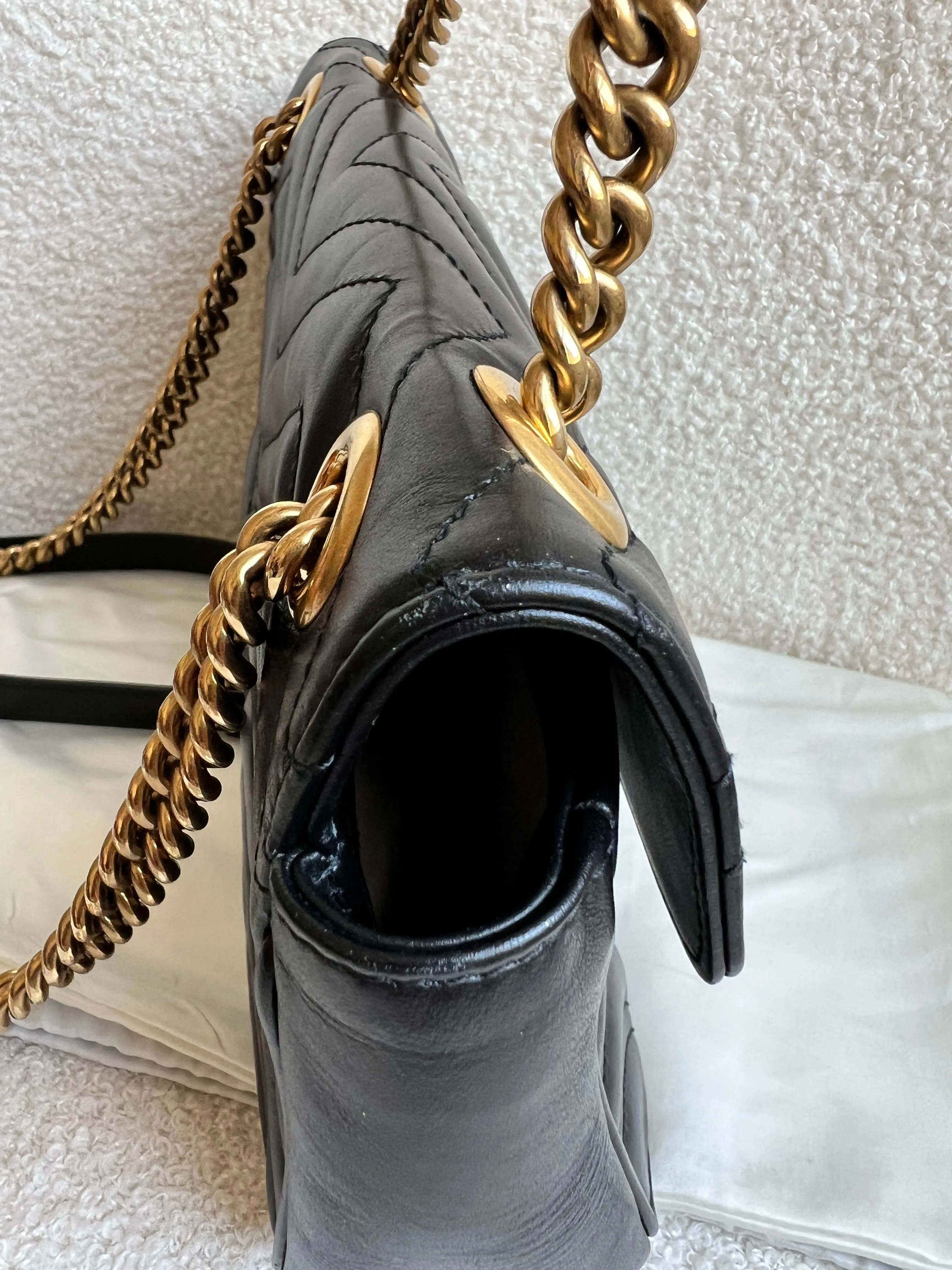 Gucci GG Black Marmont Small Shoulder Bag (RRP ??1890)