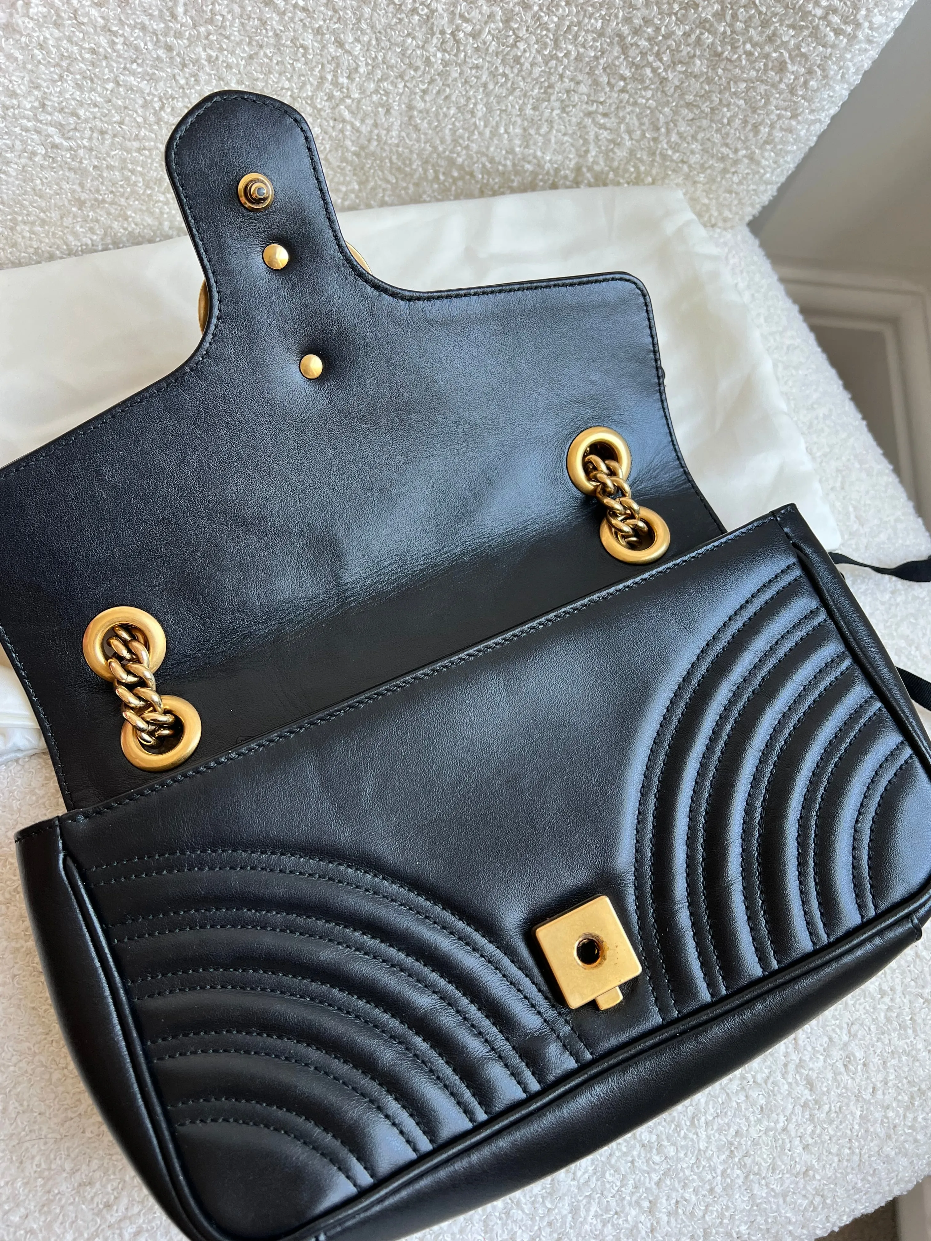 Gucci GG Black Marmont Small Shoulder Bag (RRP ??1890)