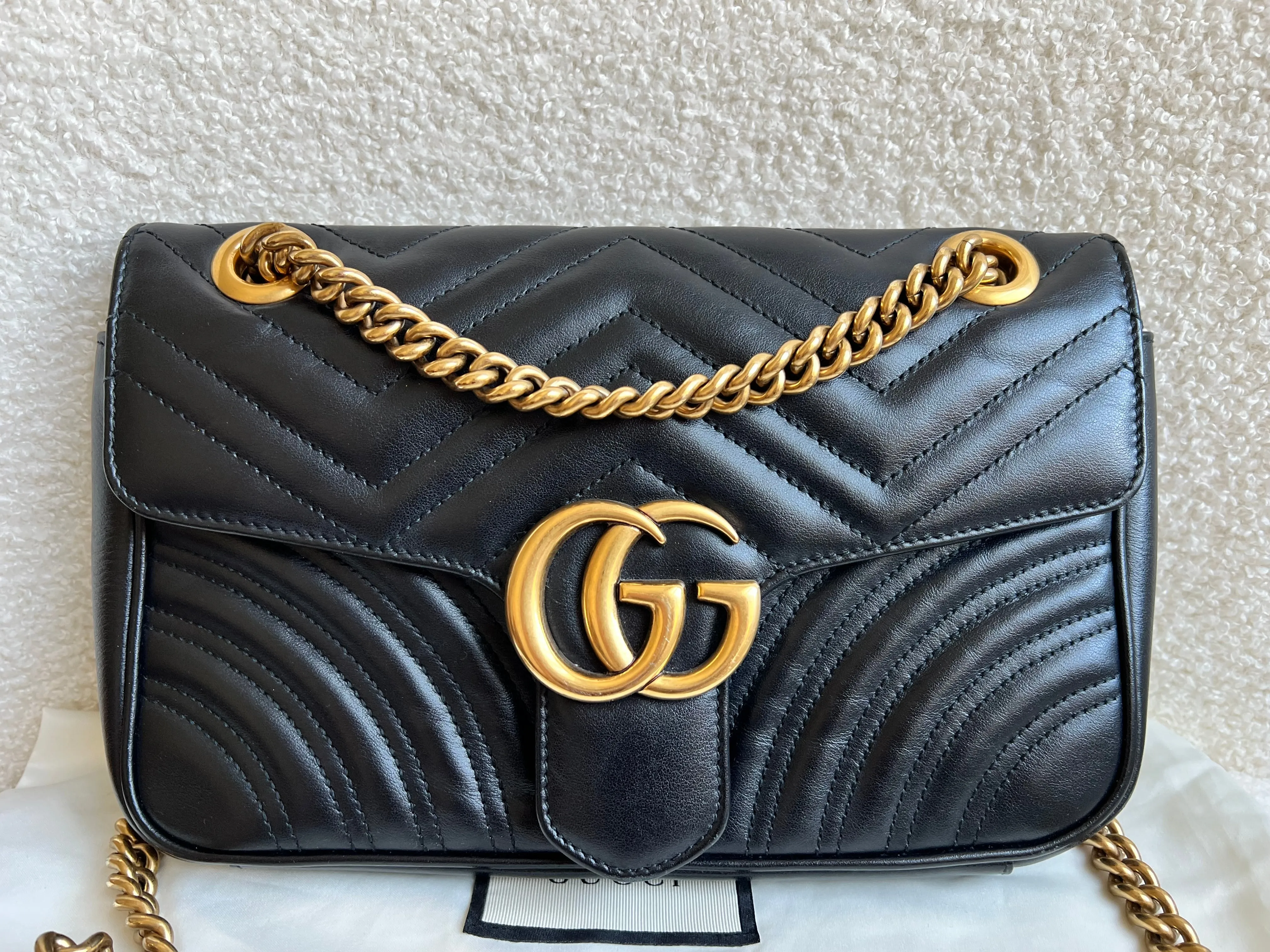 Gucci GG Black Marmont Small Shoulder Bag (RRP ??1890)