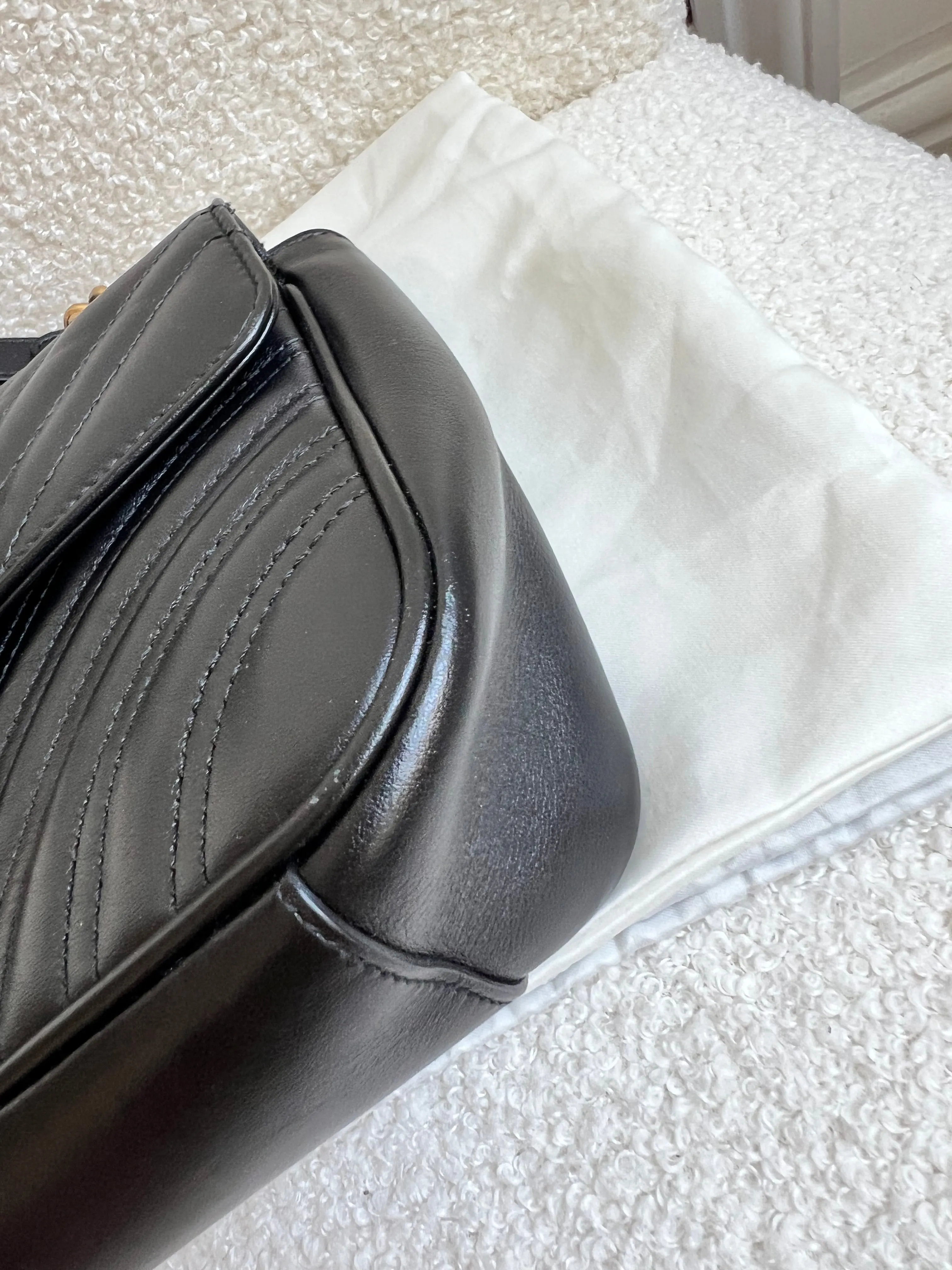 Gucci GG Black Marmont Small Shoulder Bag (RRP ??1890)
