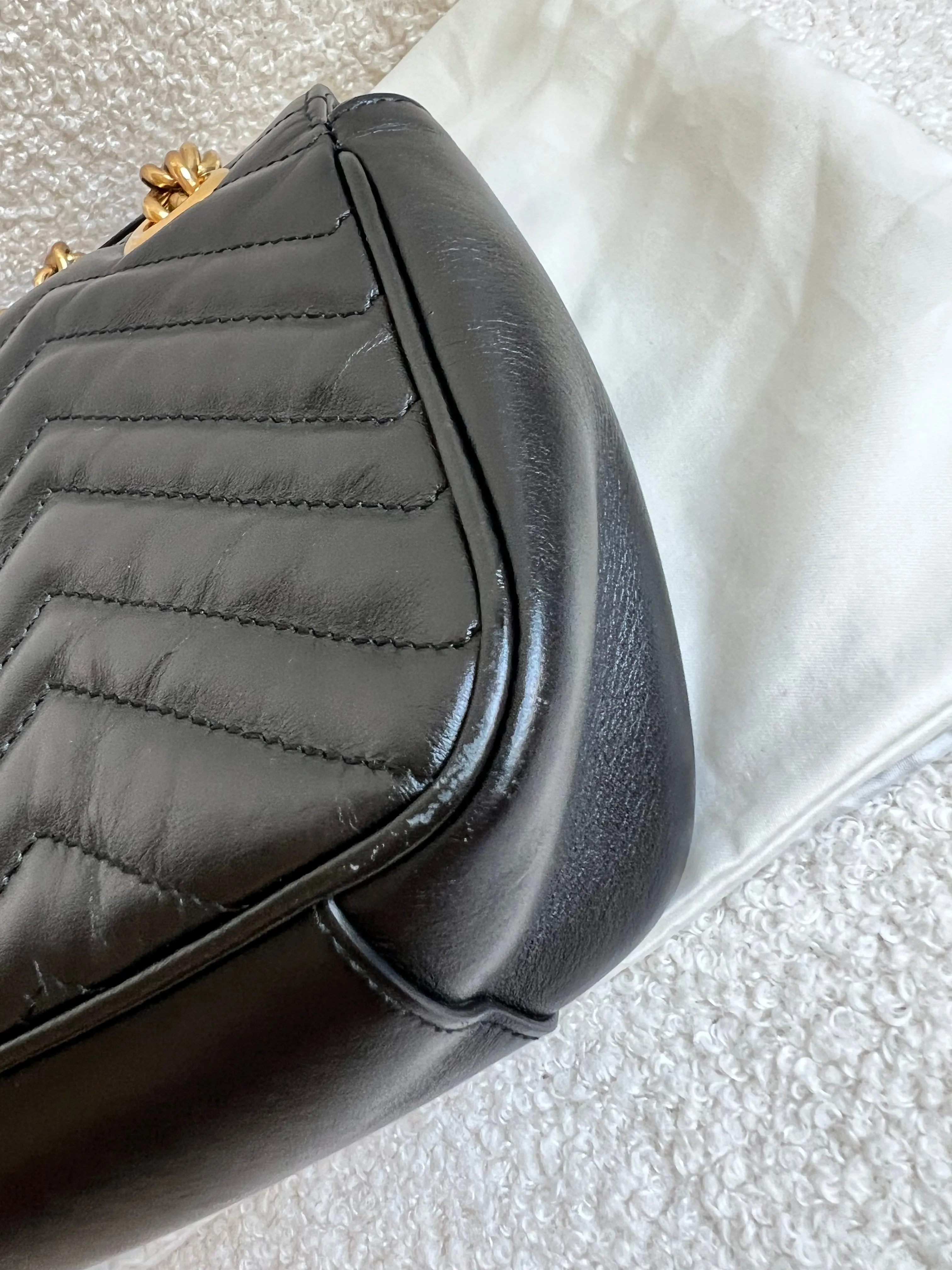 Gucci GG Black Marmont Small Shoulder Bag (RRP ??1890)