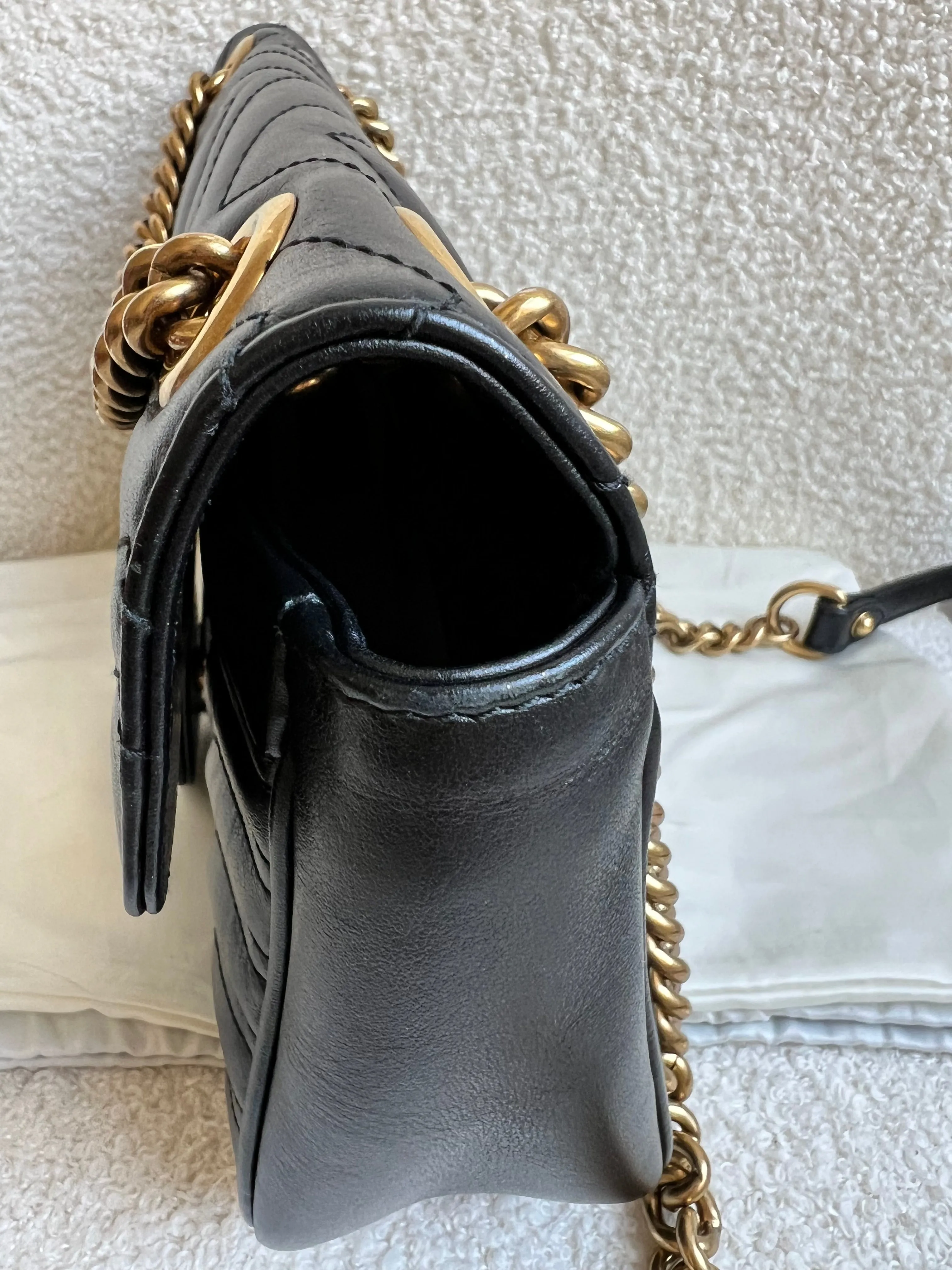 Gucci GG Black Marmont Small Shoulder Bag (RRP ??1890)
