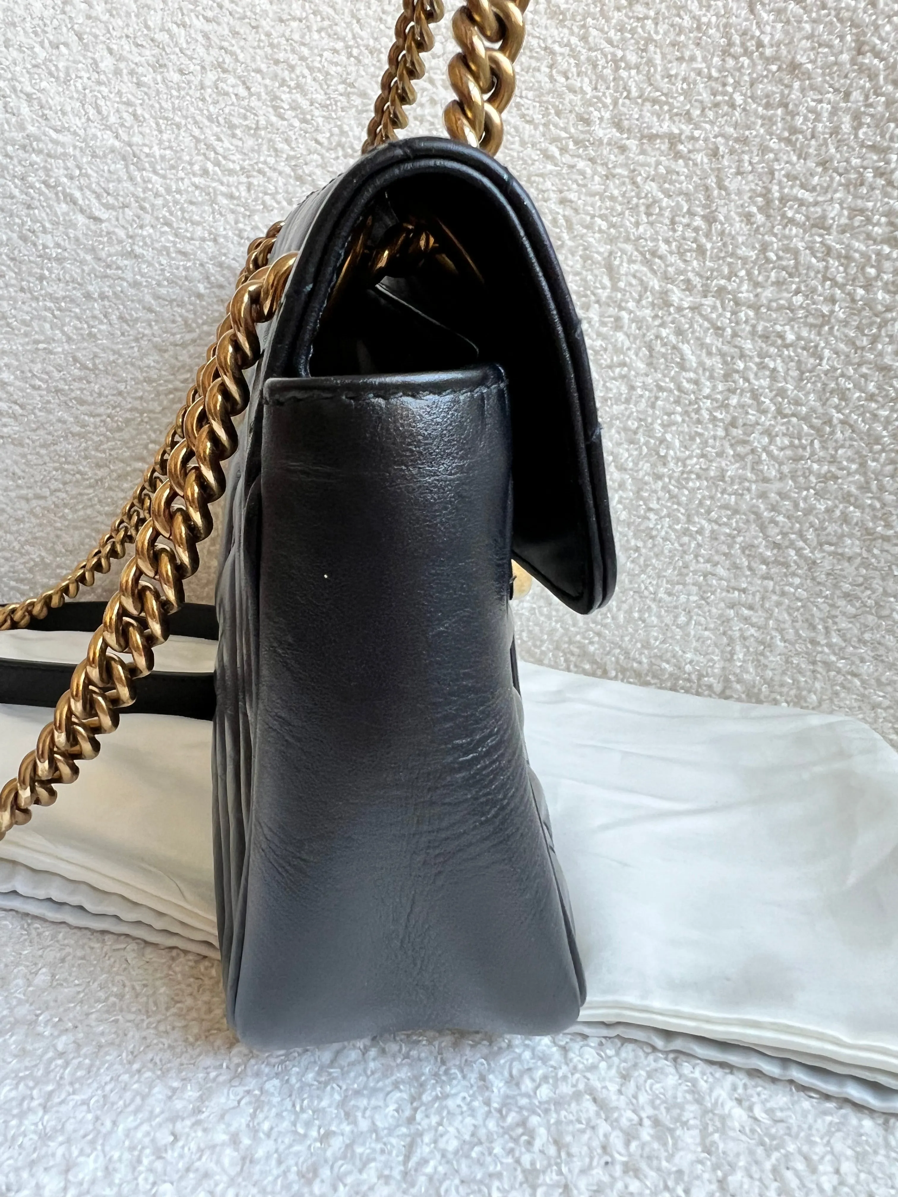 Gucci GG Black Marmont Small Shoulder Bag (RRP ??1890)
