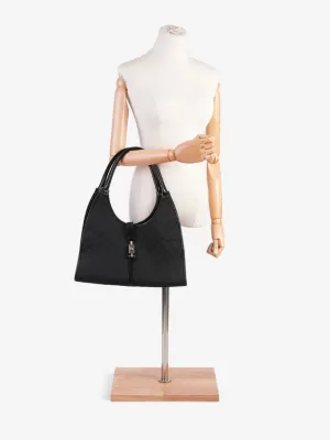 Gucci Jackie Shoulder Bag Black Canvas