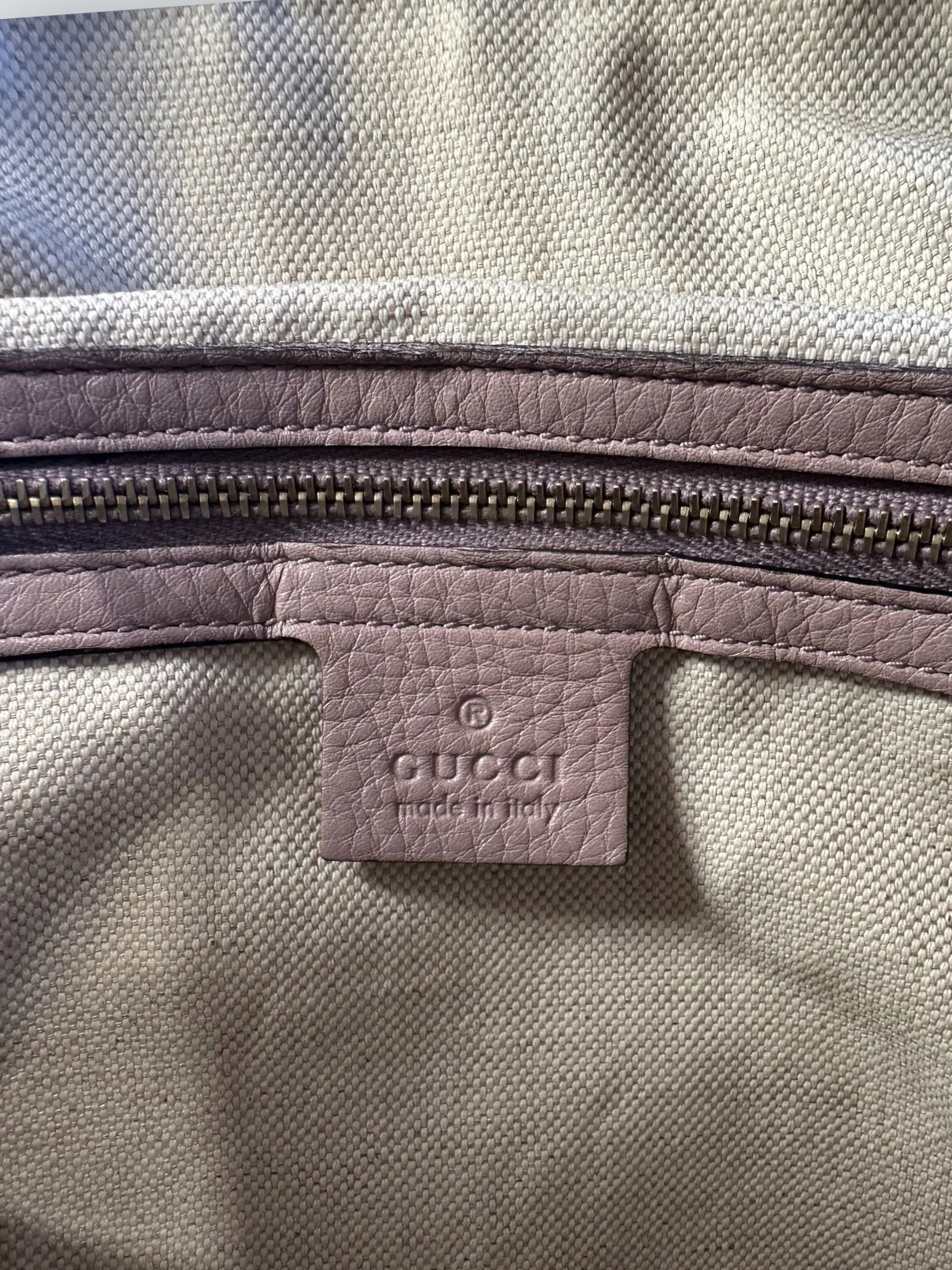 Gucci Monogram Canvas & Leather ??Boston?? Shoulder Bag