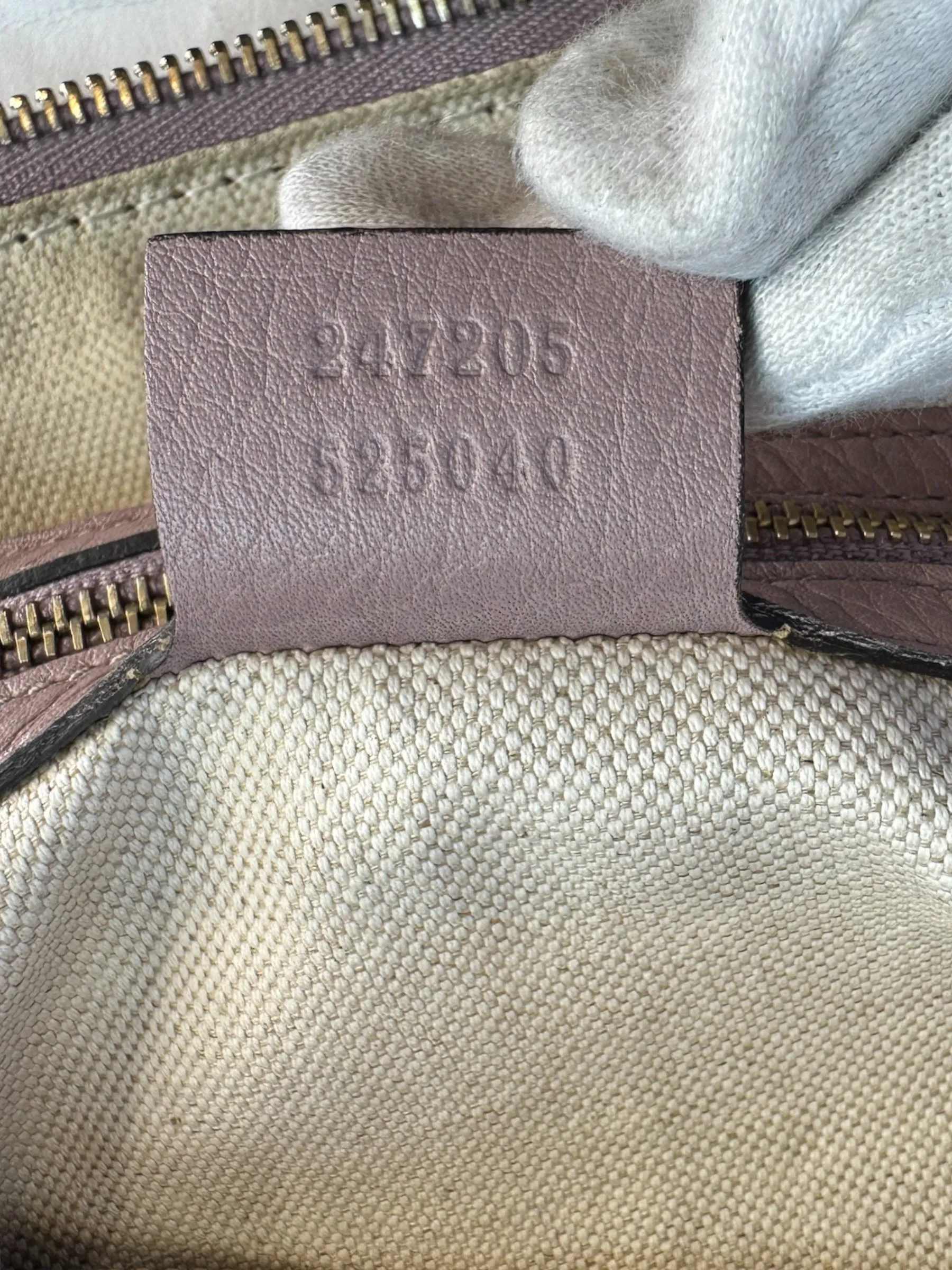 Gucci Monogram Canvas & Leather ??Boston?? Shoulder Bag