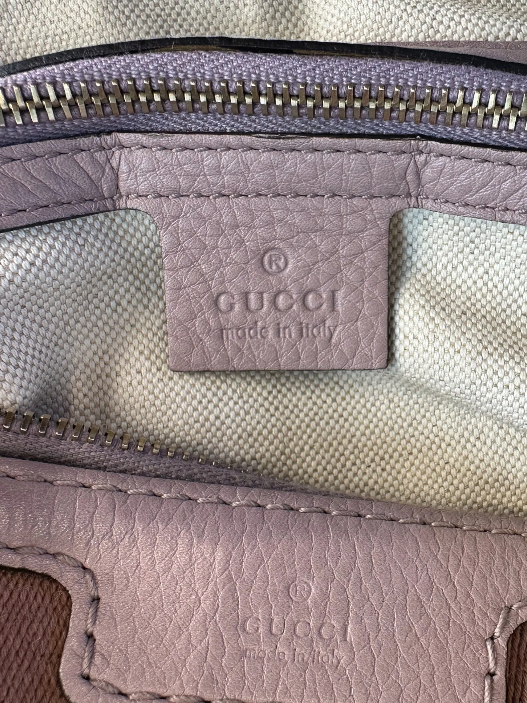 Gucci Monogram Canvas & Leather ??Boston?? Shoulder Bag